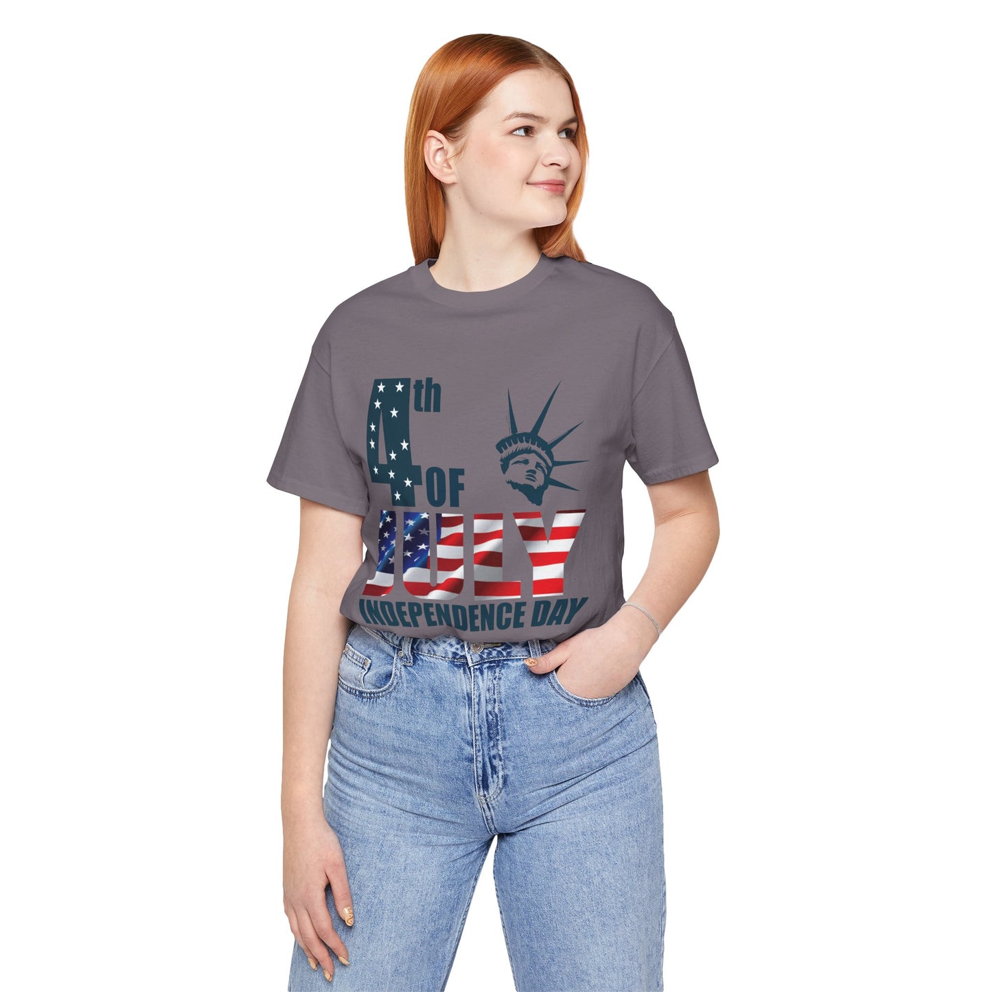 Independence Day Graphic Unisex Cotton T-Shirt 026