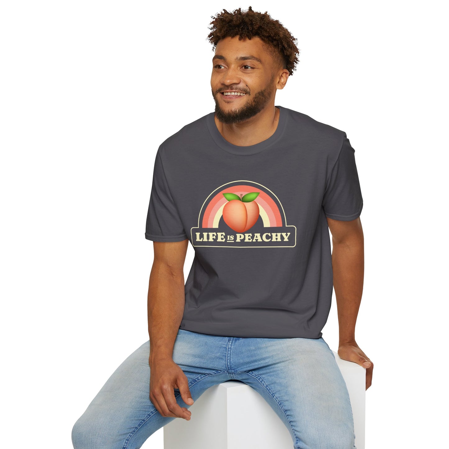 Food Tees, Funny Food T Shirts, Funny T Shirts, Shirt with Fruits, Shirt with Peach