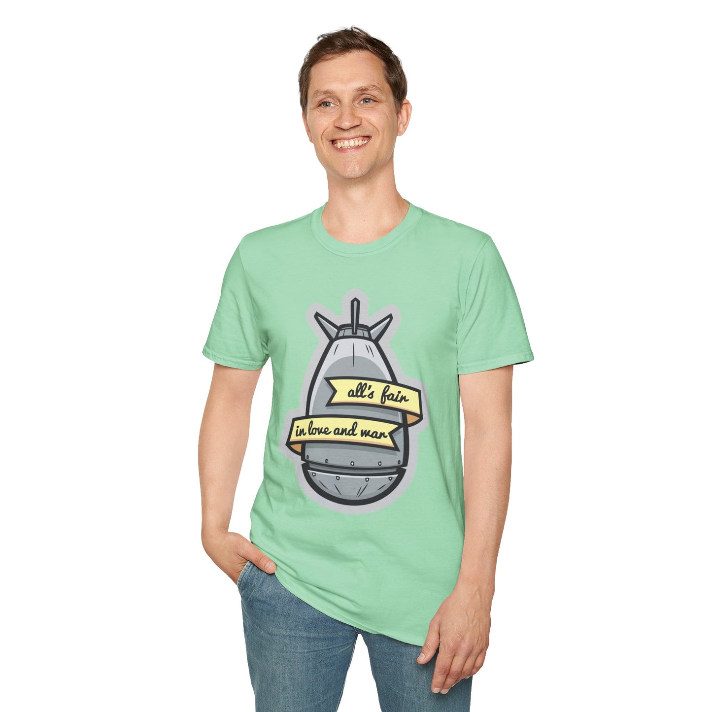Cartoon T Shirt Animation T Shirt Funny Tee Shirt Unisex Gildan Softstyle 64000 100 Percent Cotton