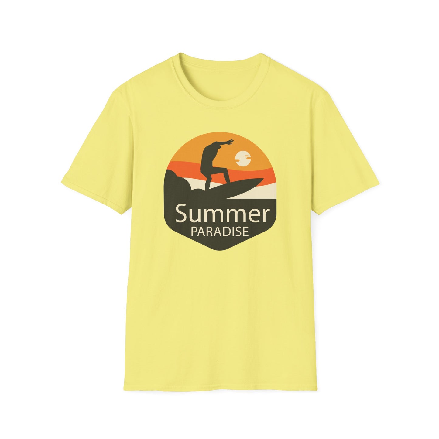 Summer T-Shirt, Summer Design Shirts, Art Tee Shirt with Summer Design - 4