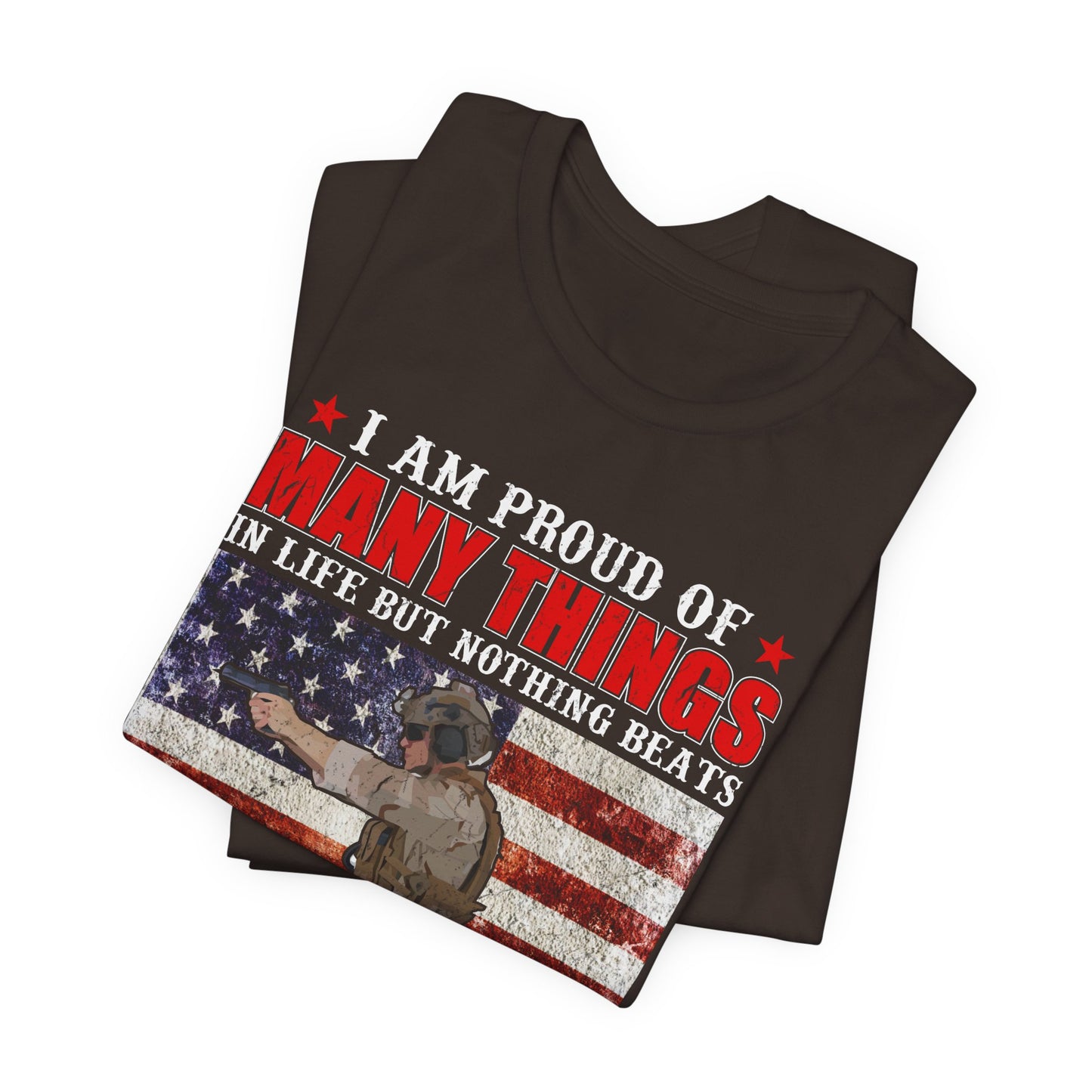 Veteran's Daughter T-Shirt American Flag Military Proud  Unisex Cotton Tee v28