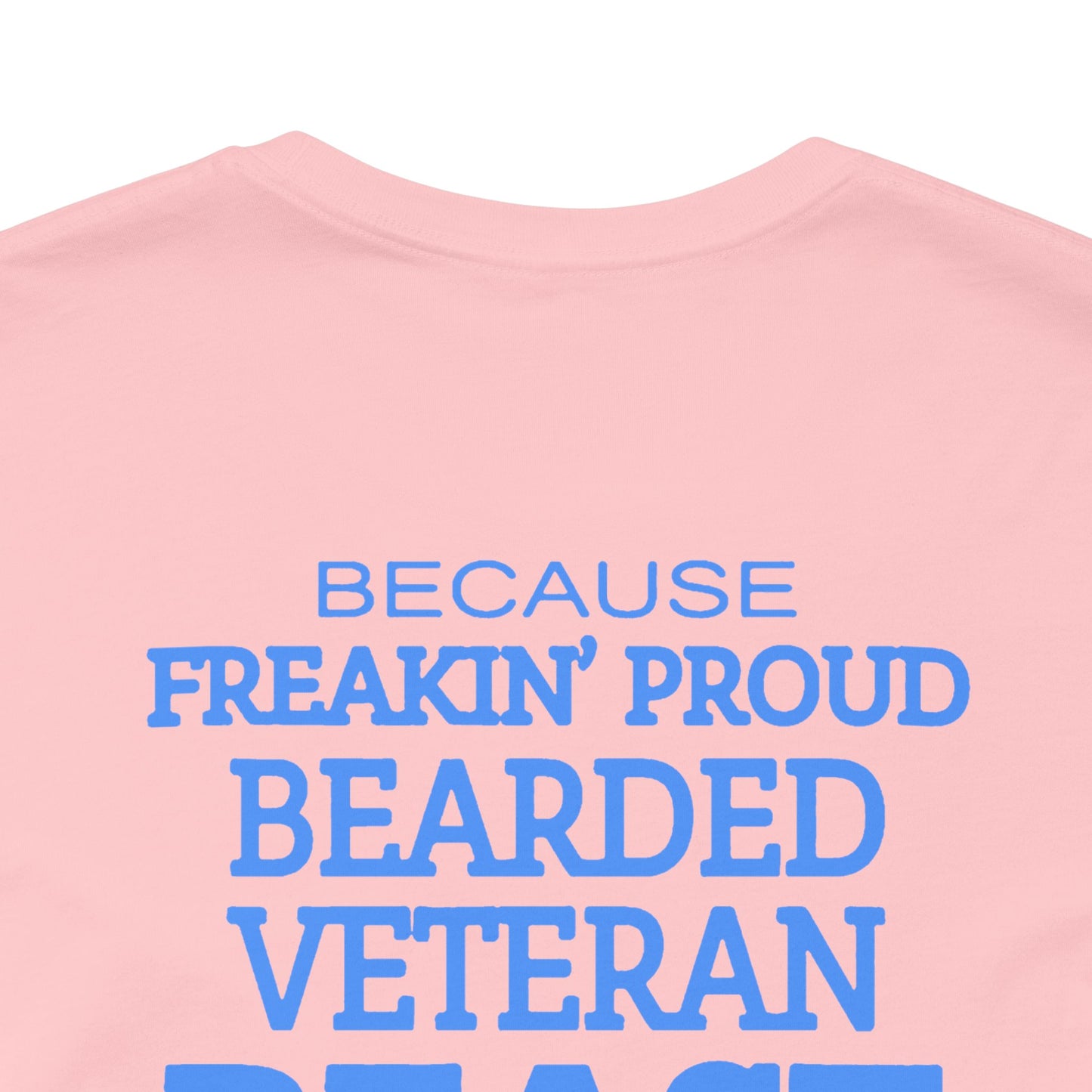 Bearded Veteran Beast T-Shirt Military Skull Beard Graphic Unisex Cotton Tee v46