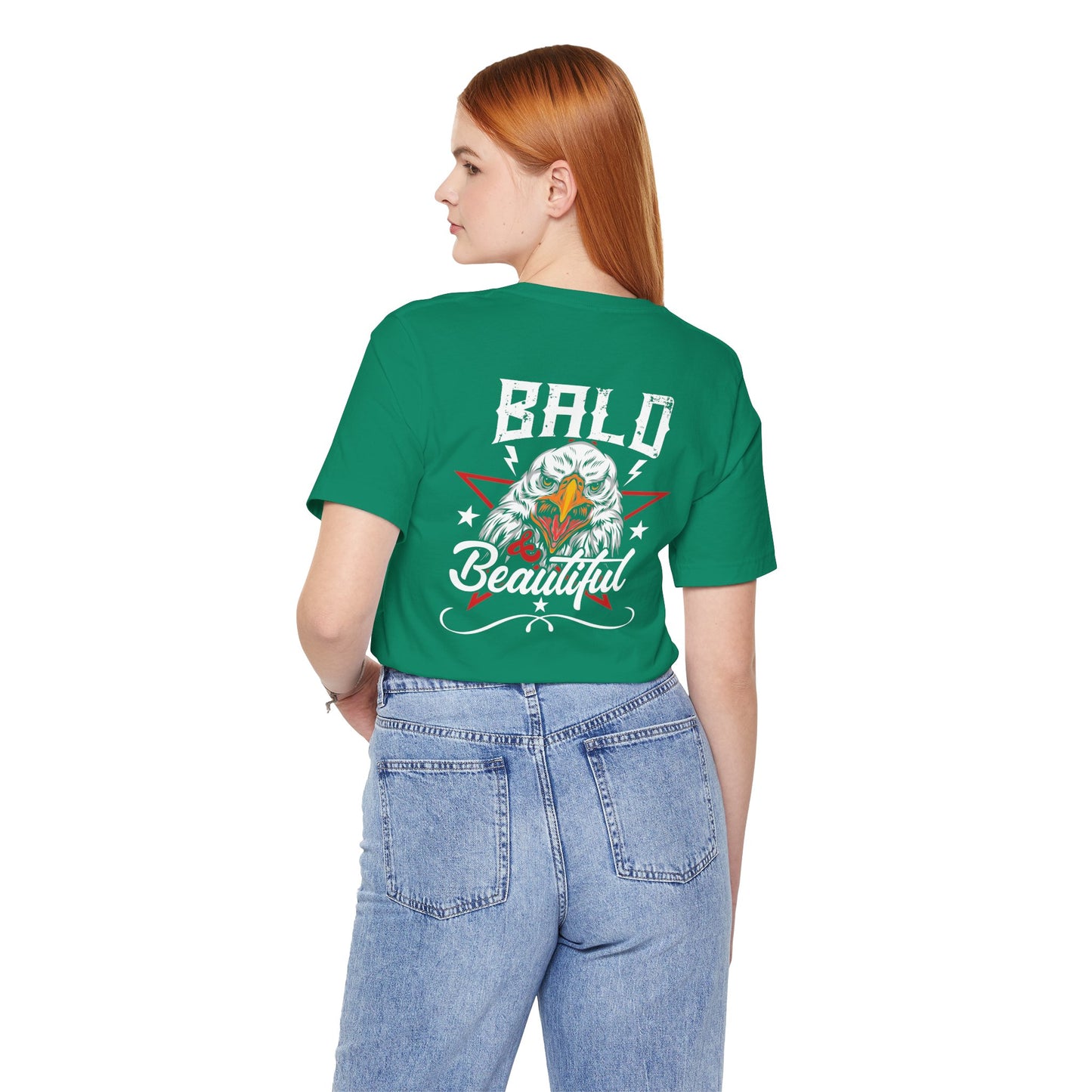 Bald Eagle Graphic Illustration Unisex Cotton Tee a3