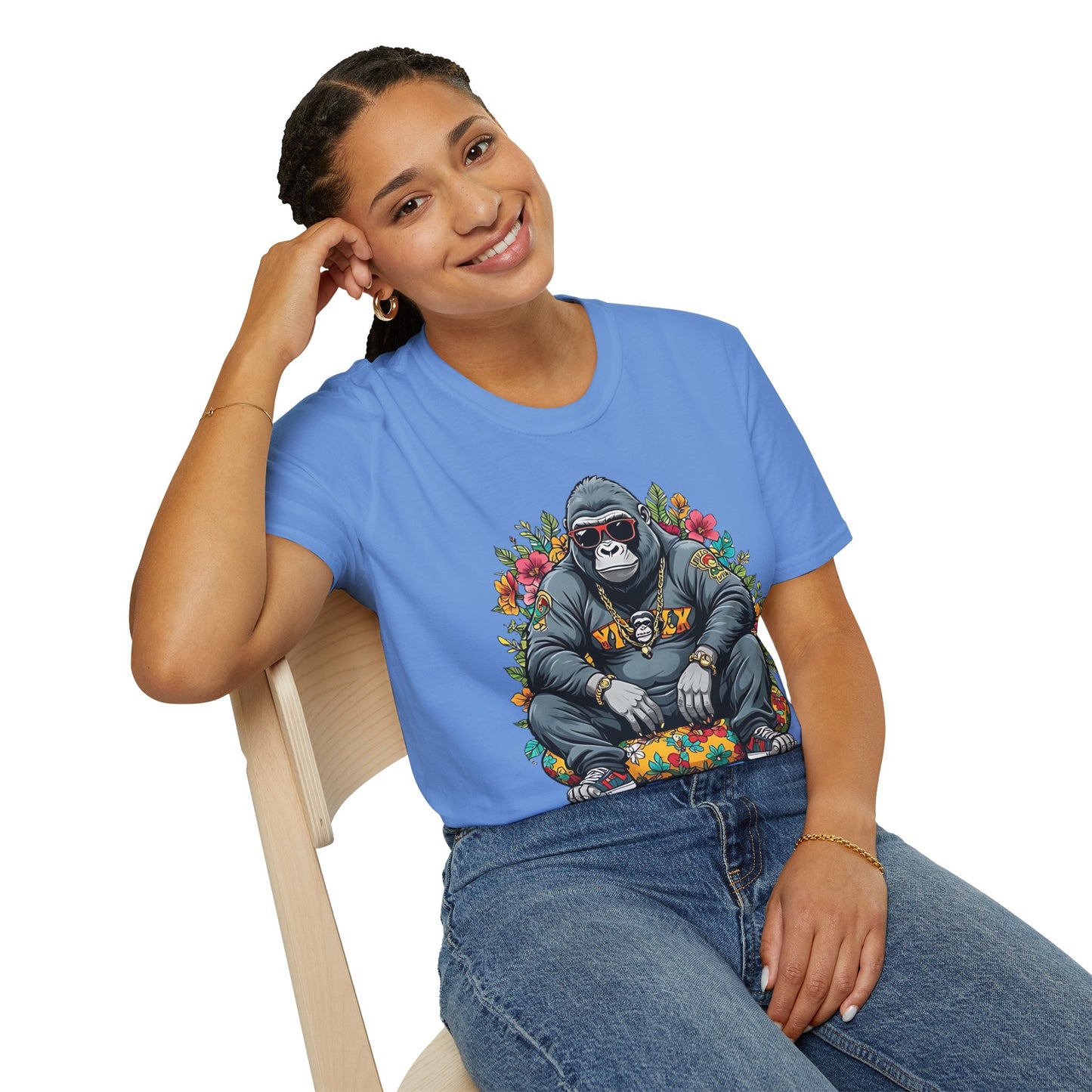 Animals Tees, Funny Animals Shirt, T Shirts with Funny Animals, T-Shirt with Gorilla, Monkey Tees