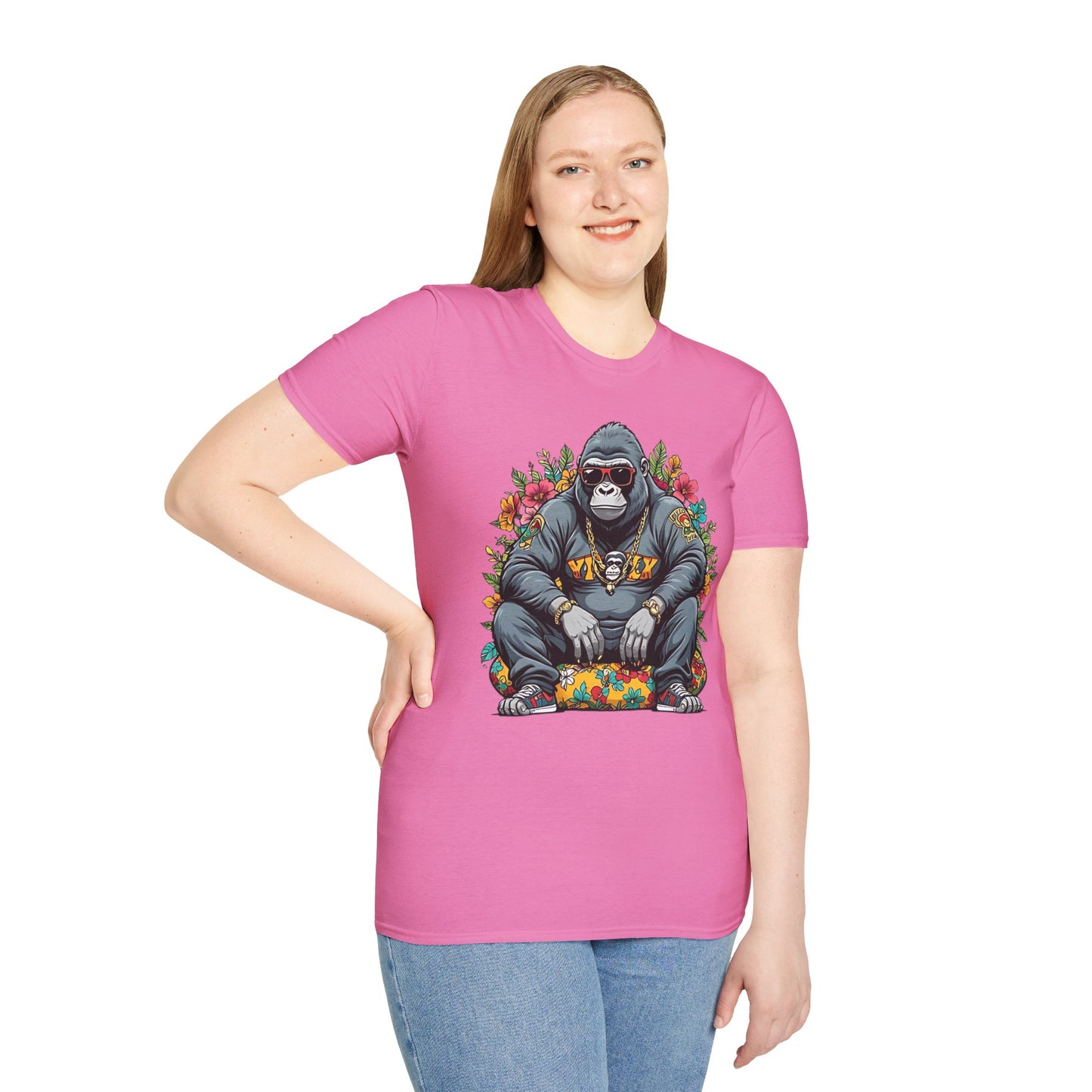 Animals Tees, Funny Animals Shirt, T Shirts with Funny Animals, T-Shirt with Gorilla, Monkey Tees