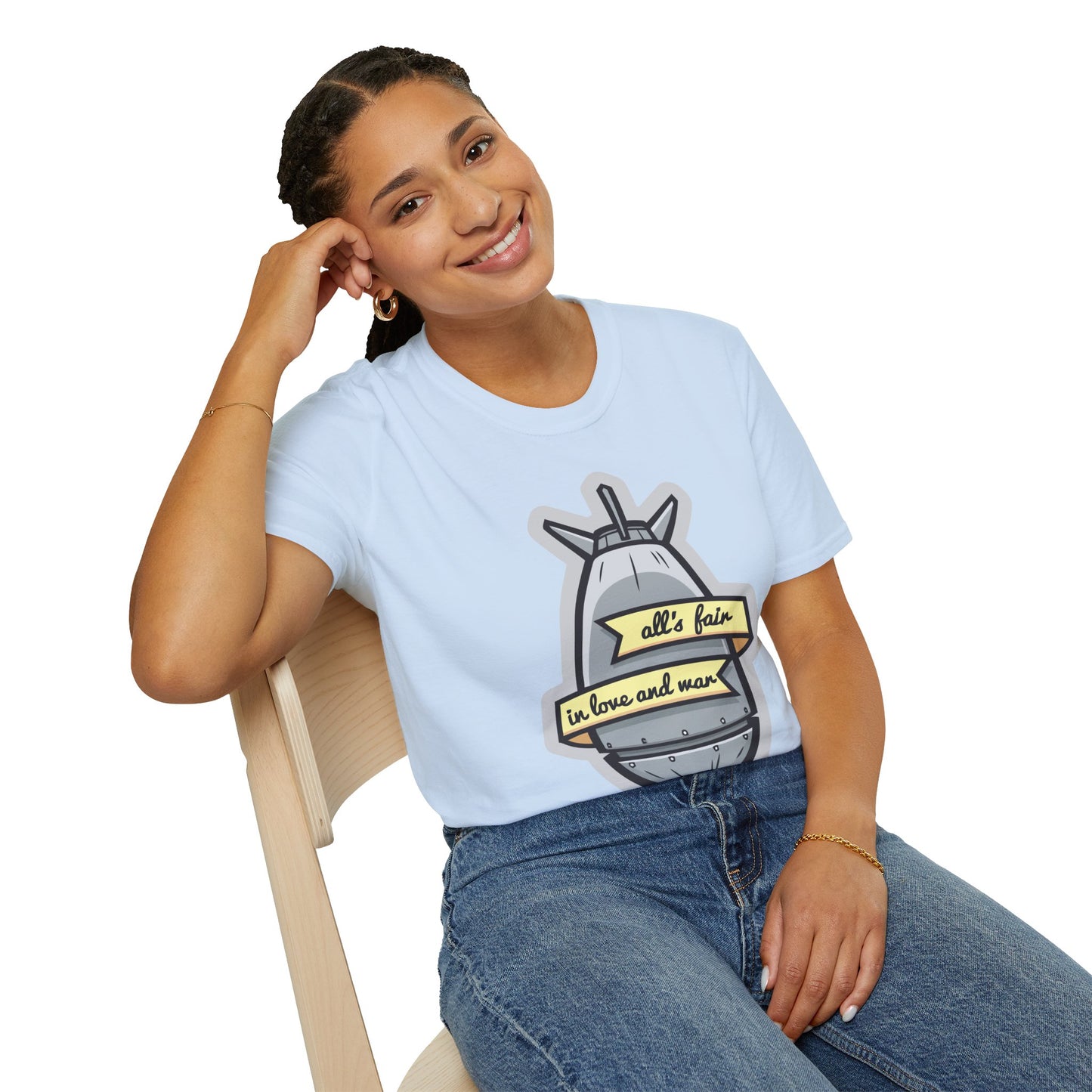 Cartoon T Shirt Animation T Shirt Funny Tee Shirt Unisex Gildan Softstyle 64000 100 Percent Cotton