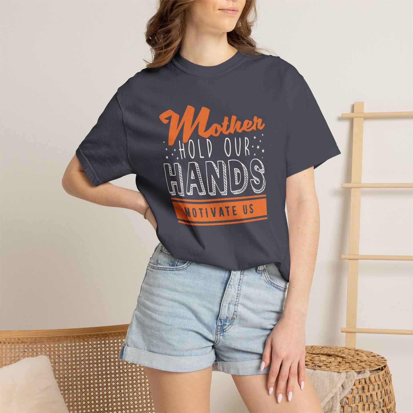 Mom T-shirt Mother Day Mama Tee Unisex Comfort Colors Garment-Dyed Cotton h48