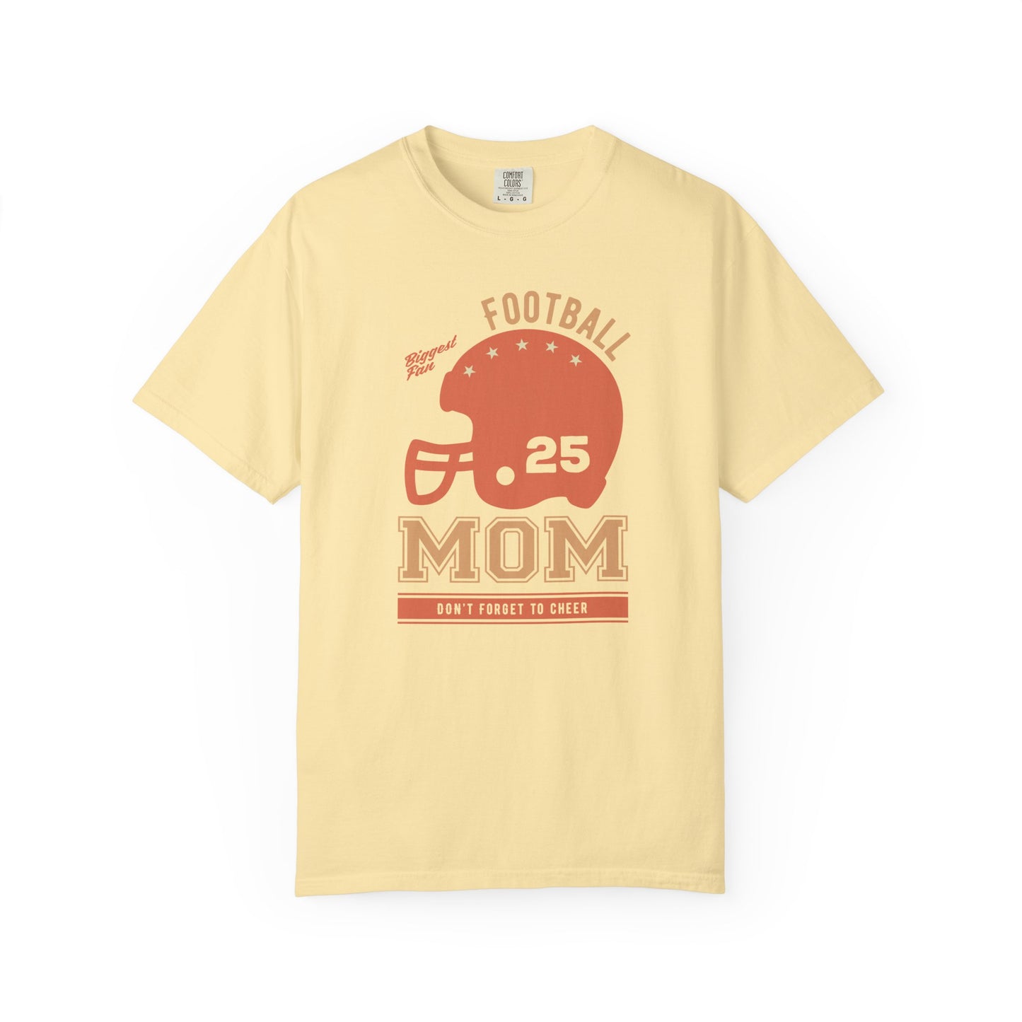 Football Mom T-shirt Mother's Day Mama Tee Unisex Comfort Colors Garment-Dyed Cotton h43