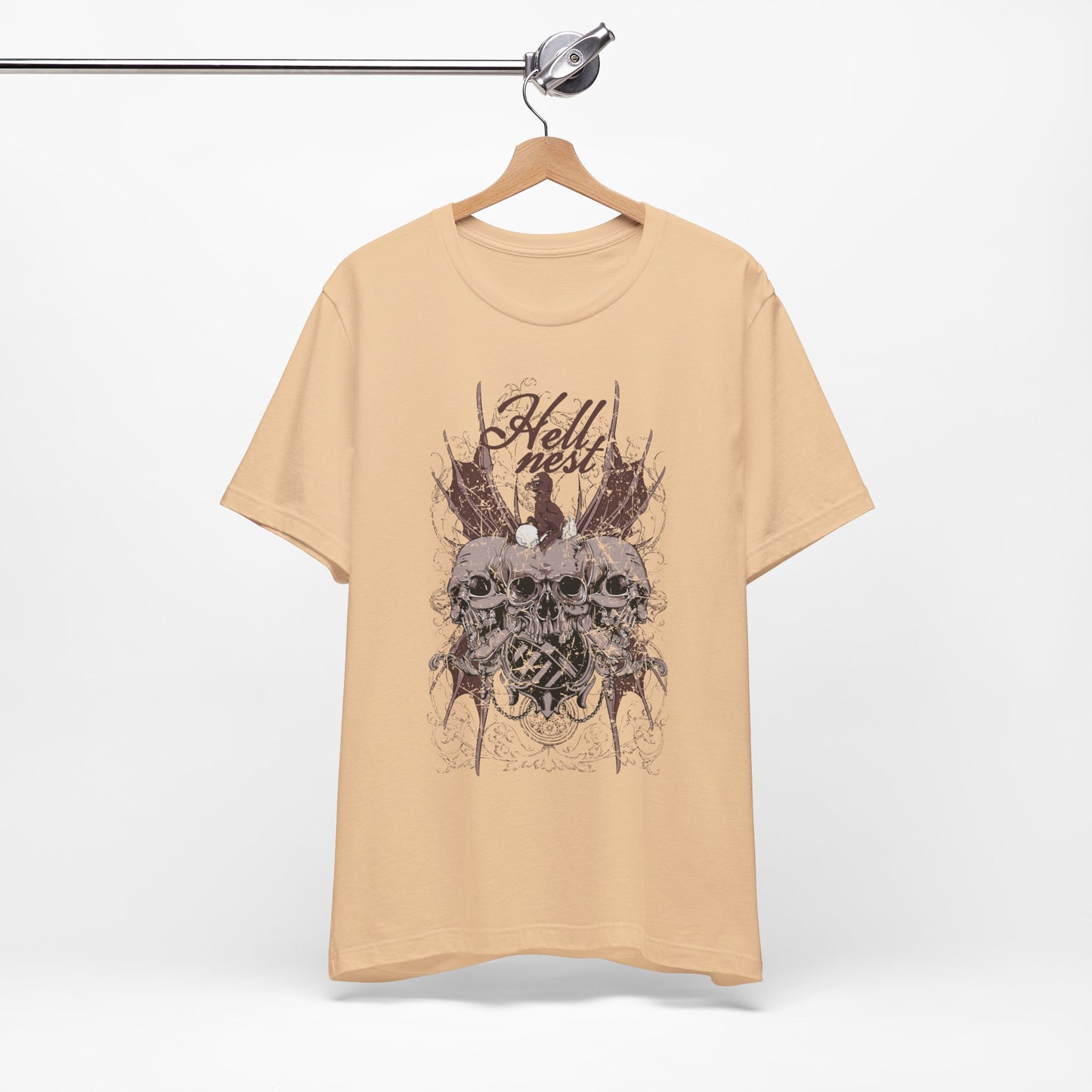Skull Cluster graphic tee Gothic skulls grunge floral design
