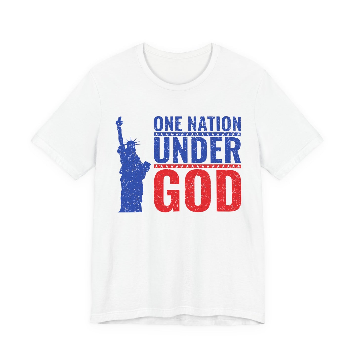 Statue of Liberty Patriotic Graphic Unisex Cotton T-Shirt a6