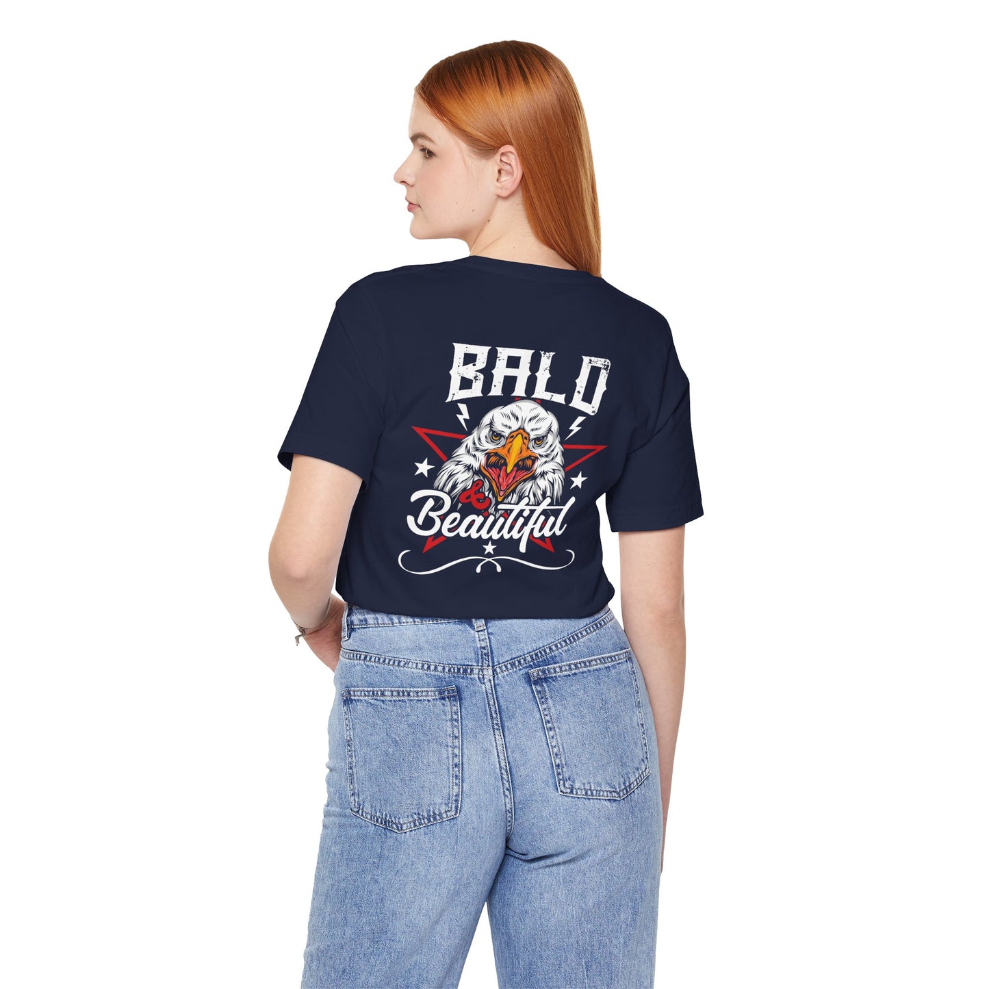 Bald Eagle Graphic Illustration Unisex Cotton Tee a3