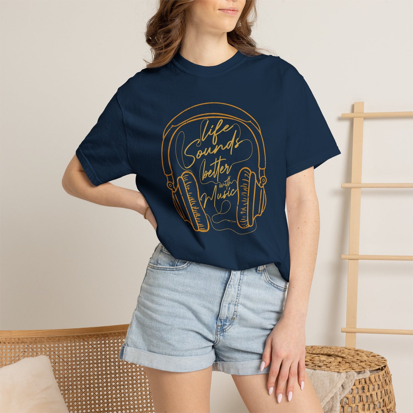 Music Graphic Design Unisex Cotton T-shirt t1