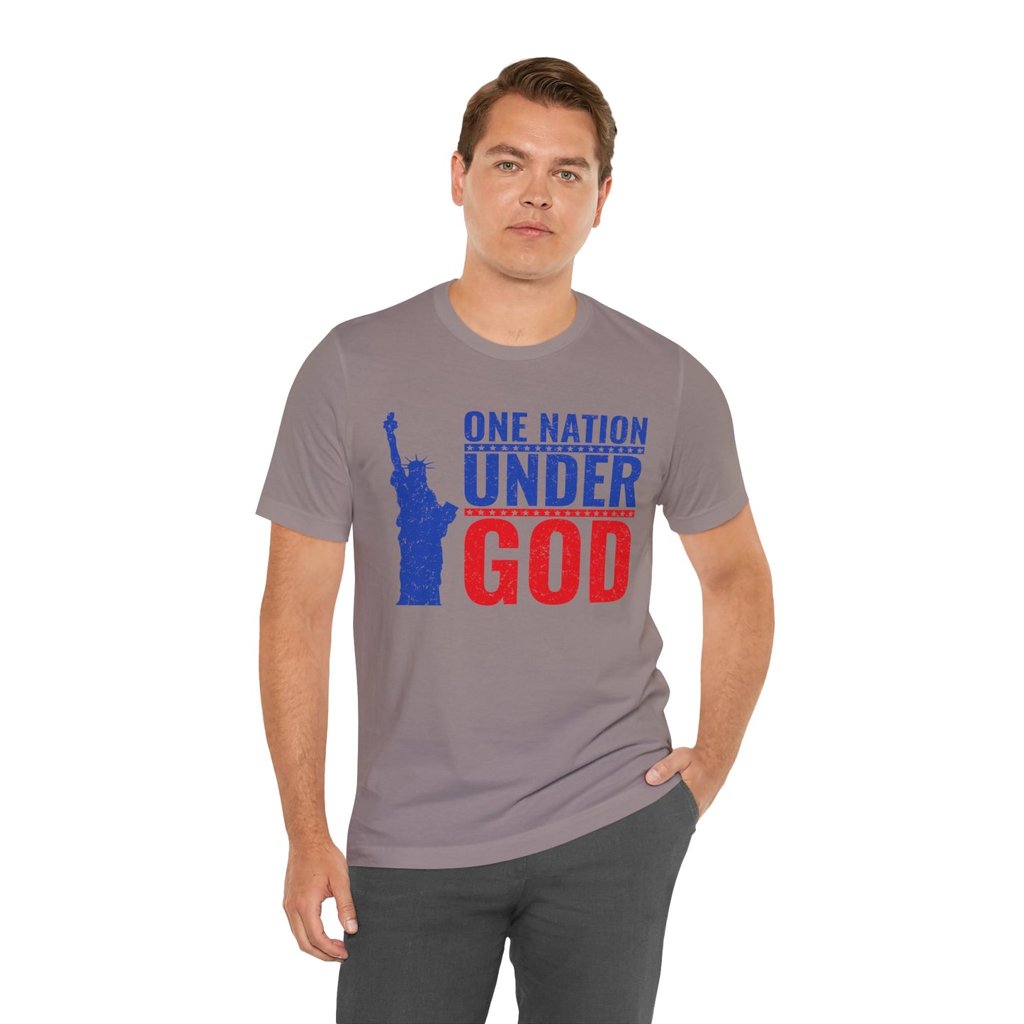 Statue of Liberty Patriotic Graphic Unisex Cotton T-Shirt a6