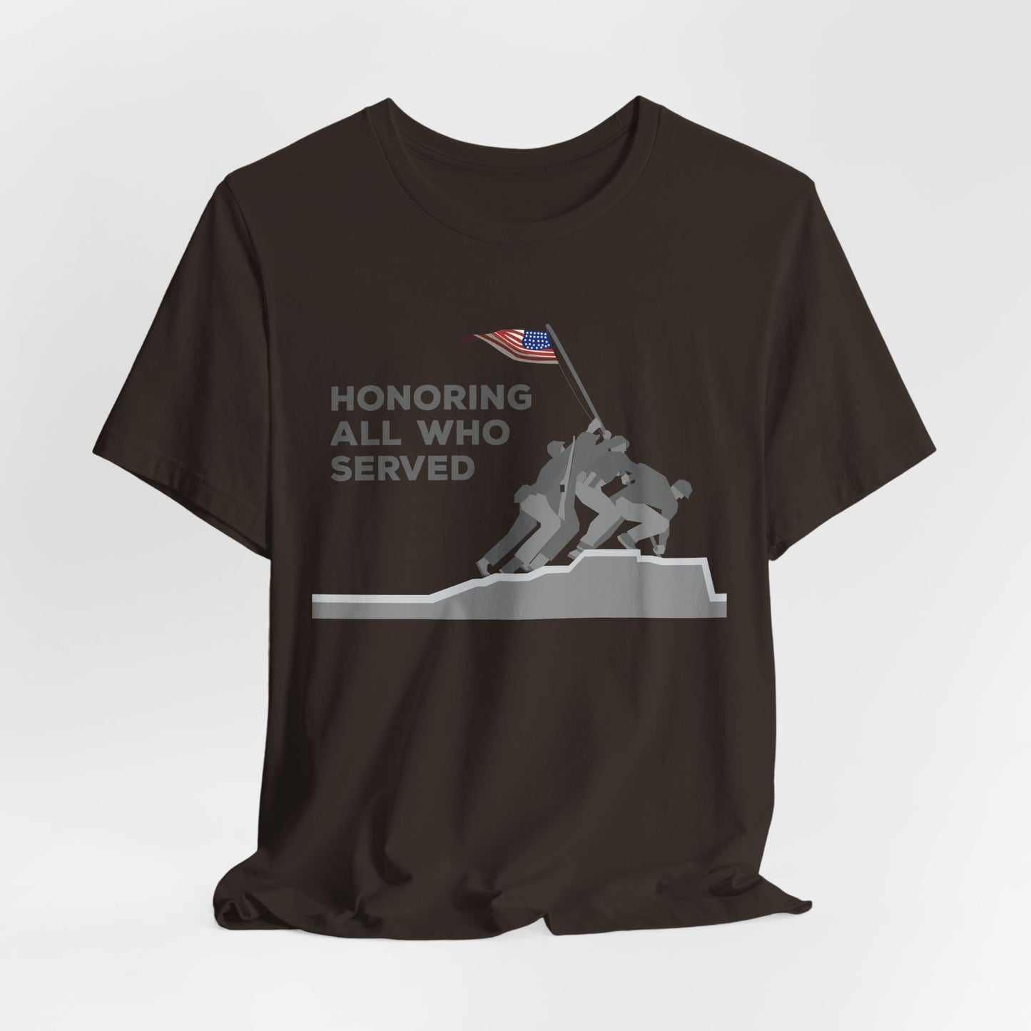 Iwo Jima Flag Raising honoring all who served T-Shirt Military Memorial Unisex Cotton Tee v52