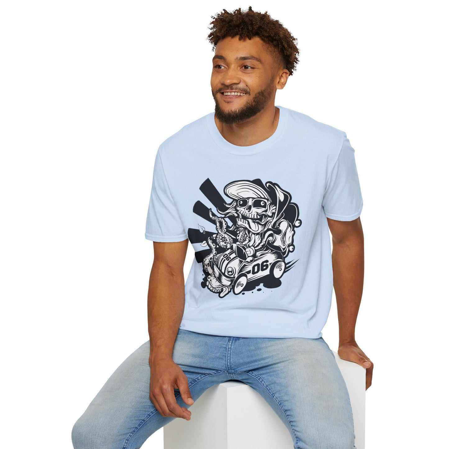 Cartoon Animation T Shirt Unisex Softstyle 64000 Cotton Tee With Fun Art Design Graphics
