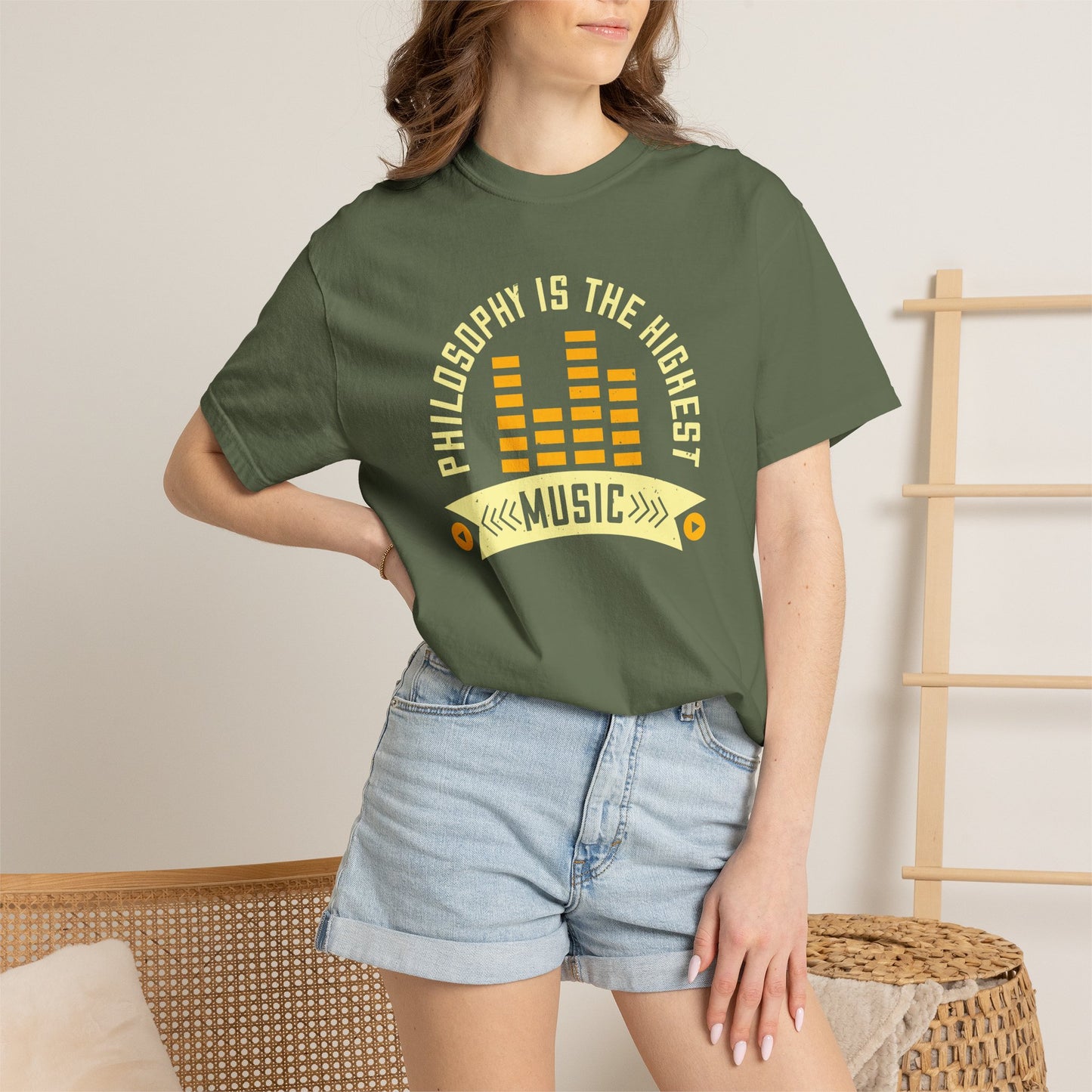 Music Graphic Design Unisex Cotton T-shirt  m42