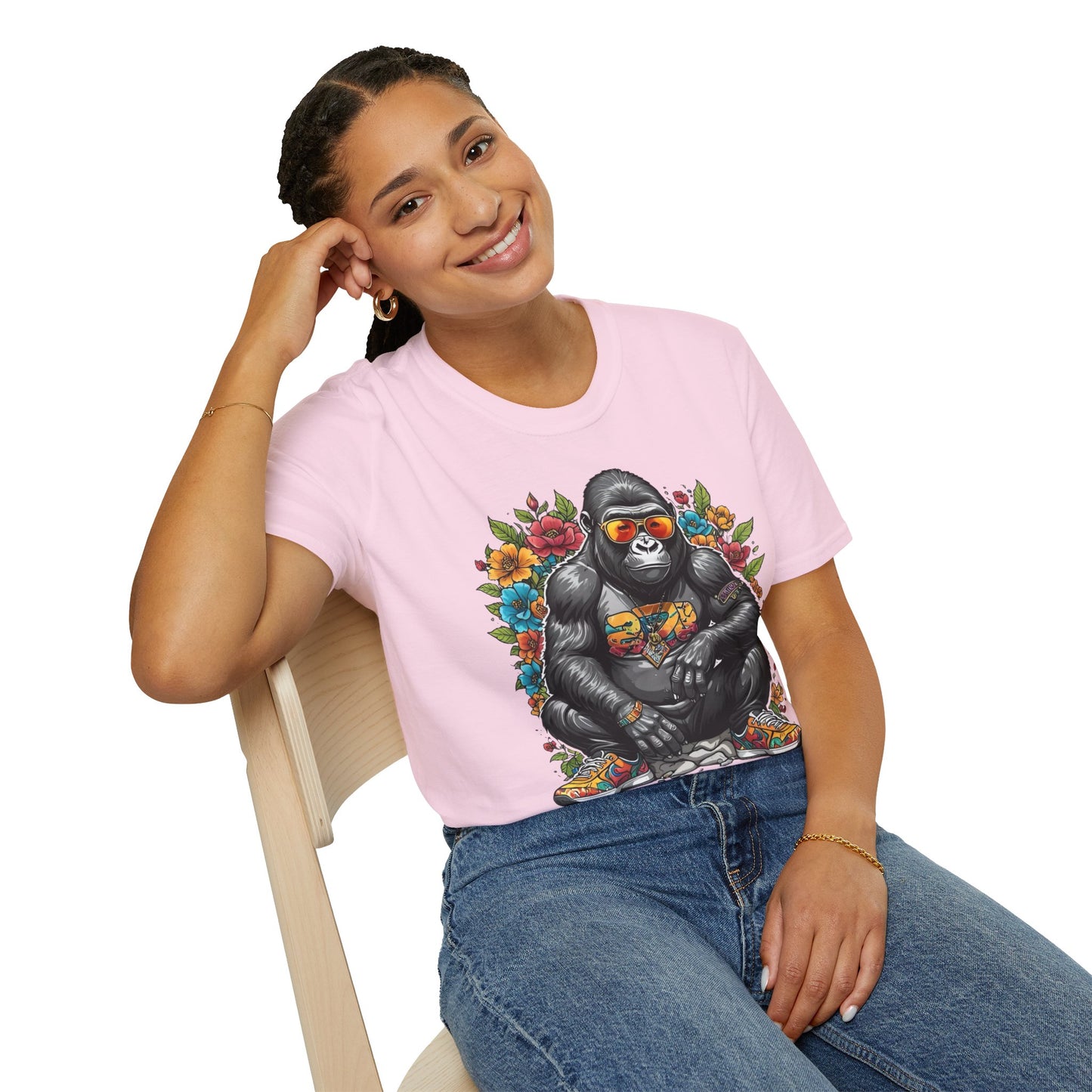Animals Tees, Funny Animals Shirt, T Shirts with Funny Animals, T-Shirt with Gorilla, Monkey Tees