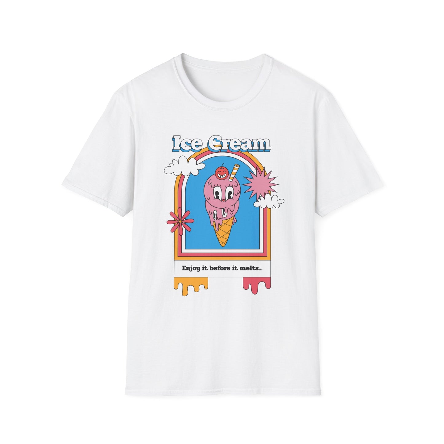 Food Tees, Funny Food T Shirts, Funny T Shirts, Shirt with Food, Junk Food Tees, Shirt with Ice Cream, Ice Cream T-Shirt