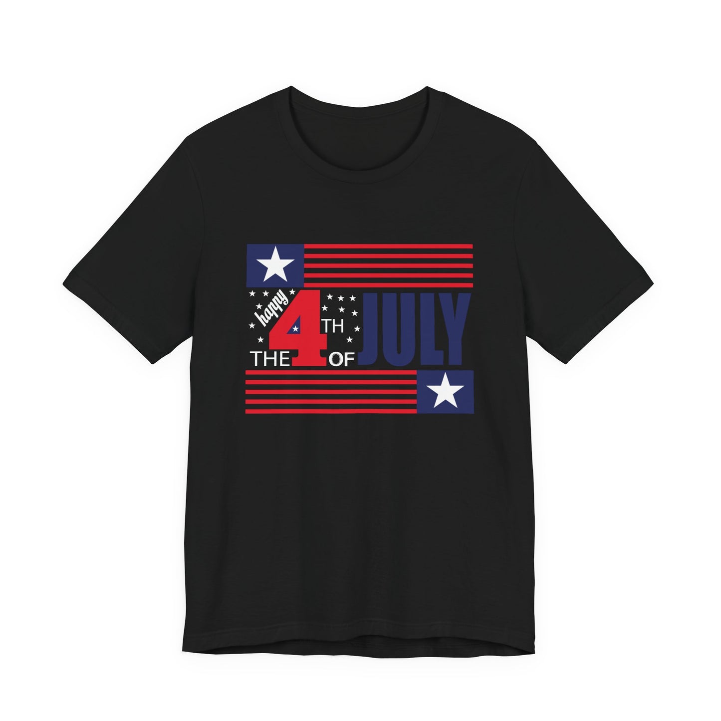 4th of July Flag Independence Day Graphic Unisex Cotton T-Shirt 014