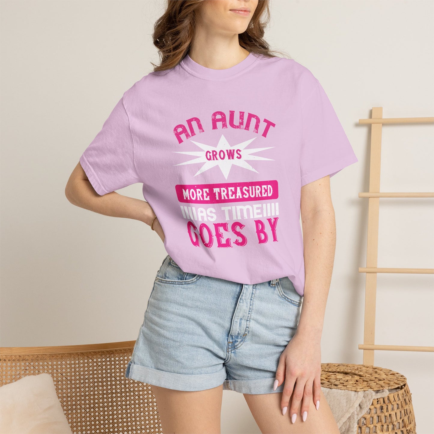 An Aunt T-shirt Mother Day Mama Tee Unisex Comfort Colors Garment-Dyed Cotton h62