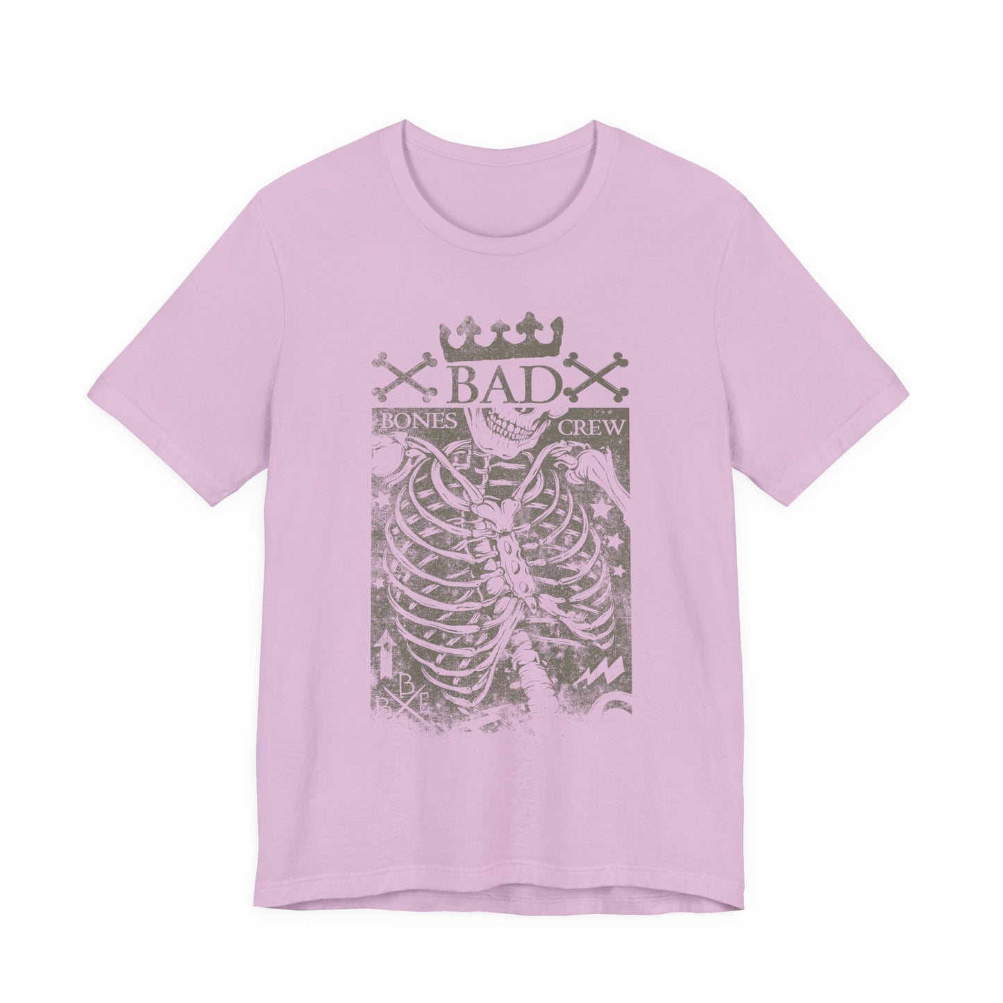 Skeleton Ribcage Tee Bones Crew Graphic Shirt A-10