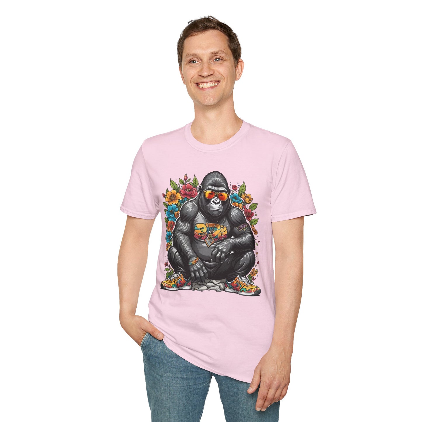 Animals Tees, Funny Animals Shirt, T Shirts with Funny Animals, T-Shirt with Gorilla, Monkey Tees