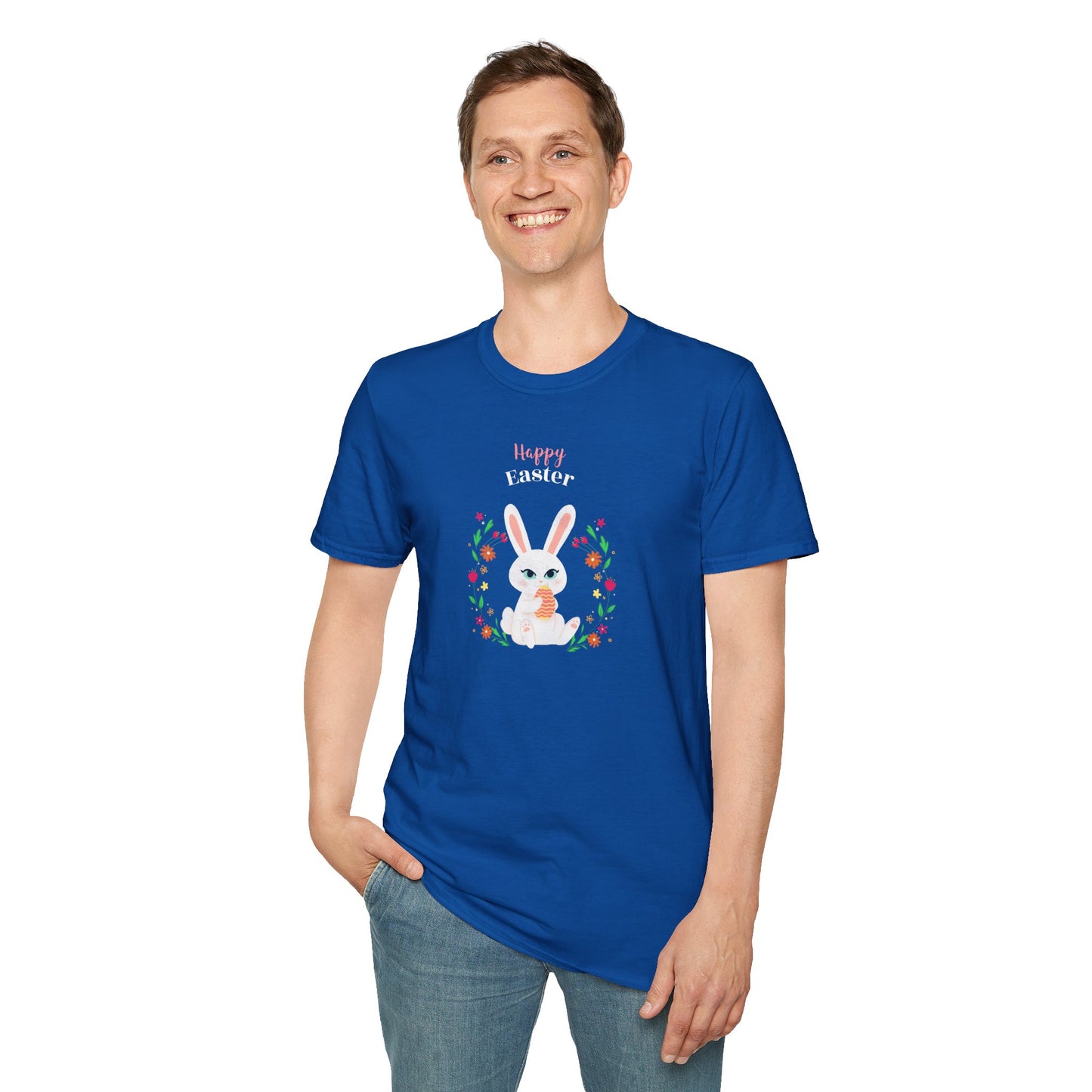Easter Bunny T-Shirt, Tee Shirt with Easter Signature, T Shirt with Easter Prints, Tee Shirt with Easter Design - 12