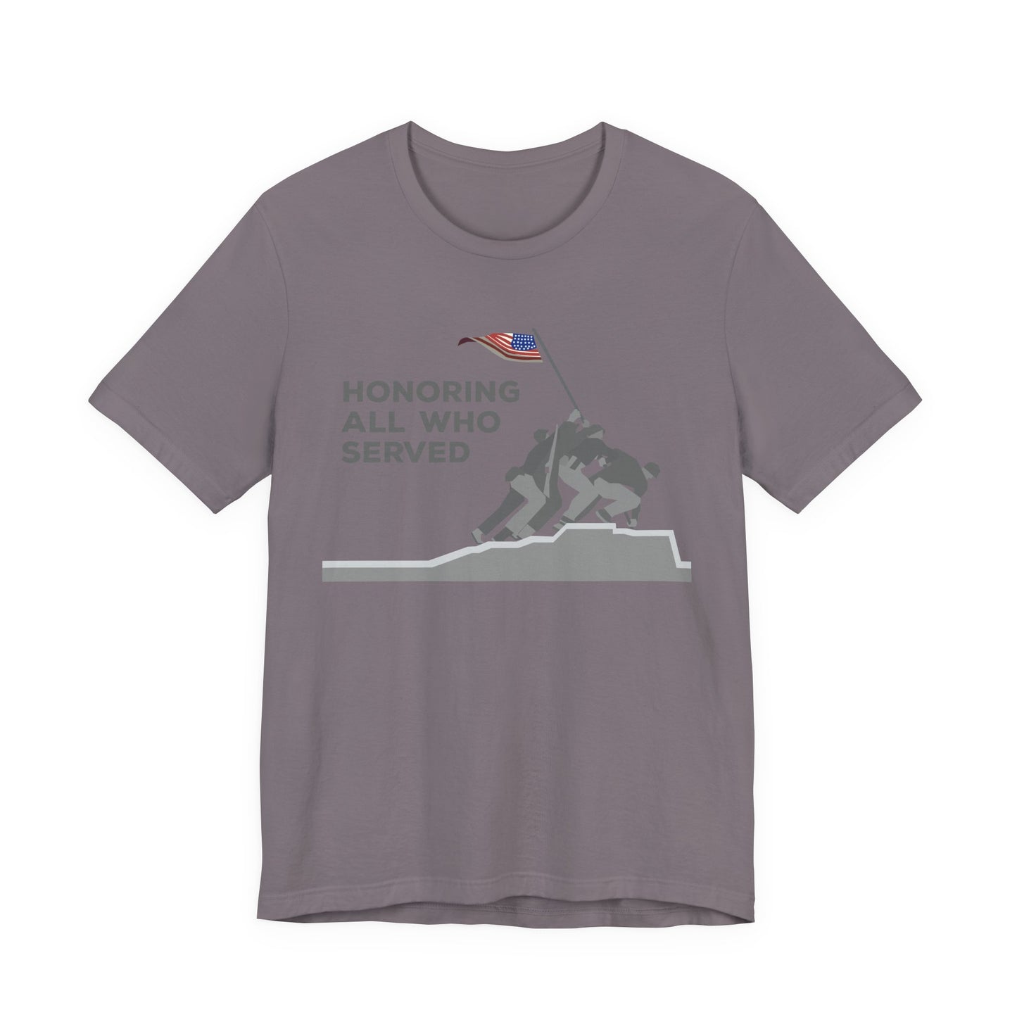 Iwo Jima Flag Raising honoring all who served T-Shirt Military Memorial Unisex Cotton Tee v52