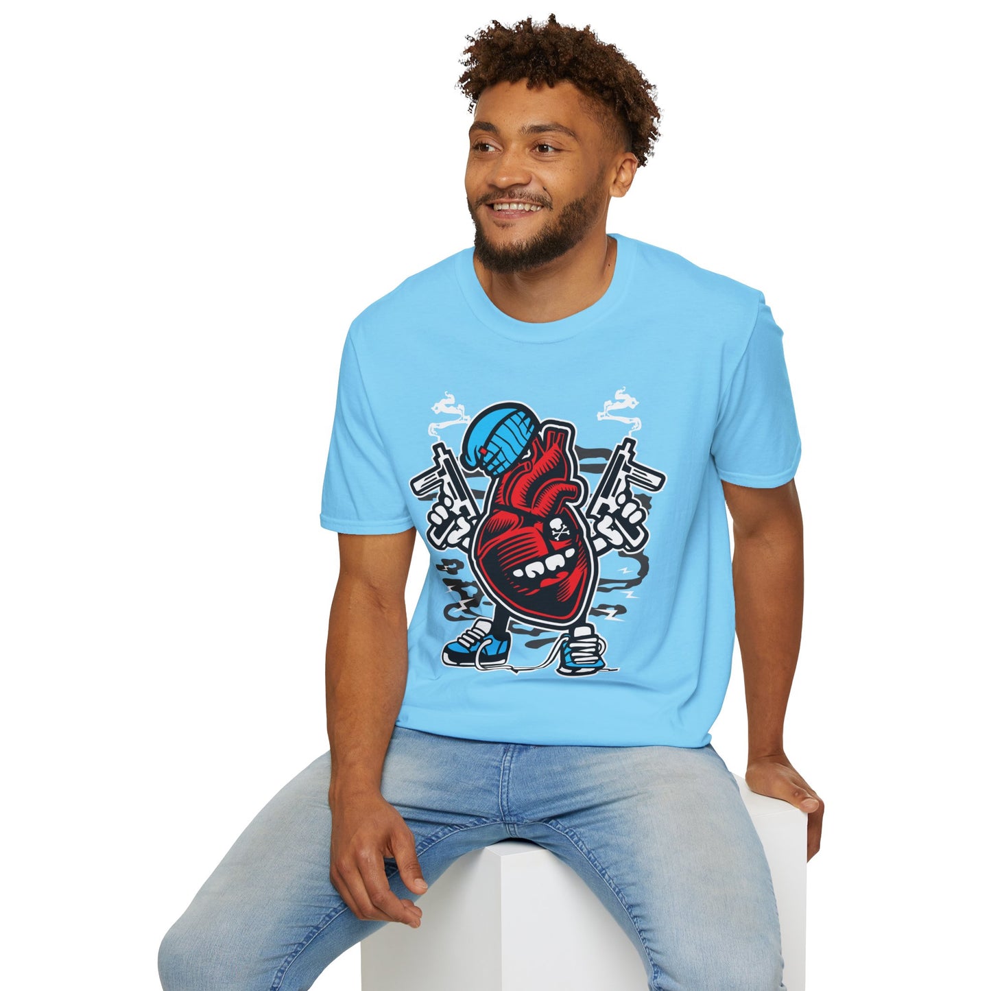Cartoon T Shirt Animation T Shirt Funny Tee Unisex Gildan Softstyle 64000 100 Percent Cotton