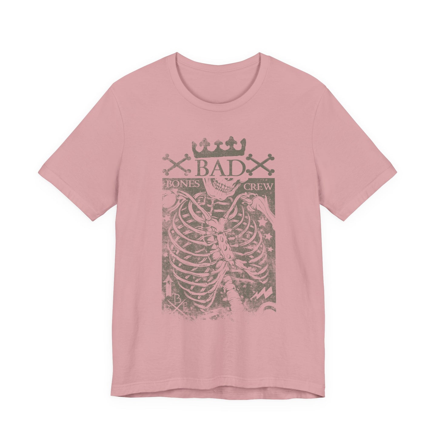 Skeleton Ribcage Tee Bones Crew Graphic Shirt A-10