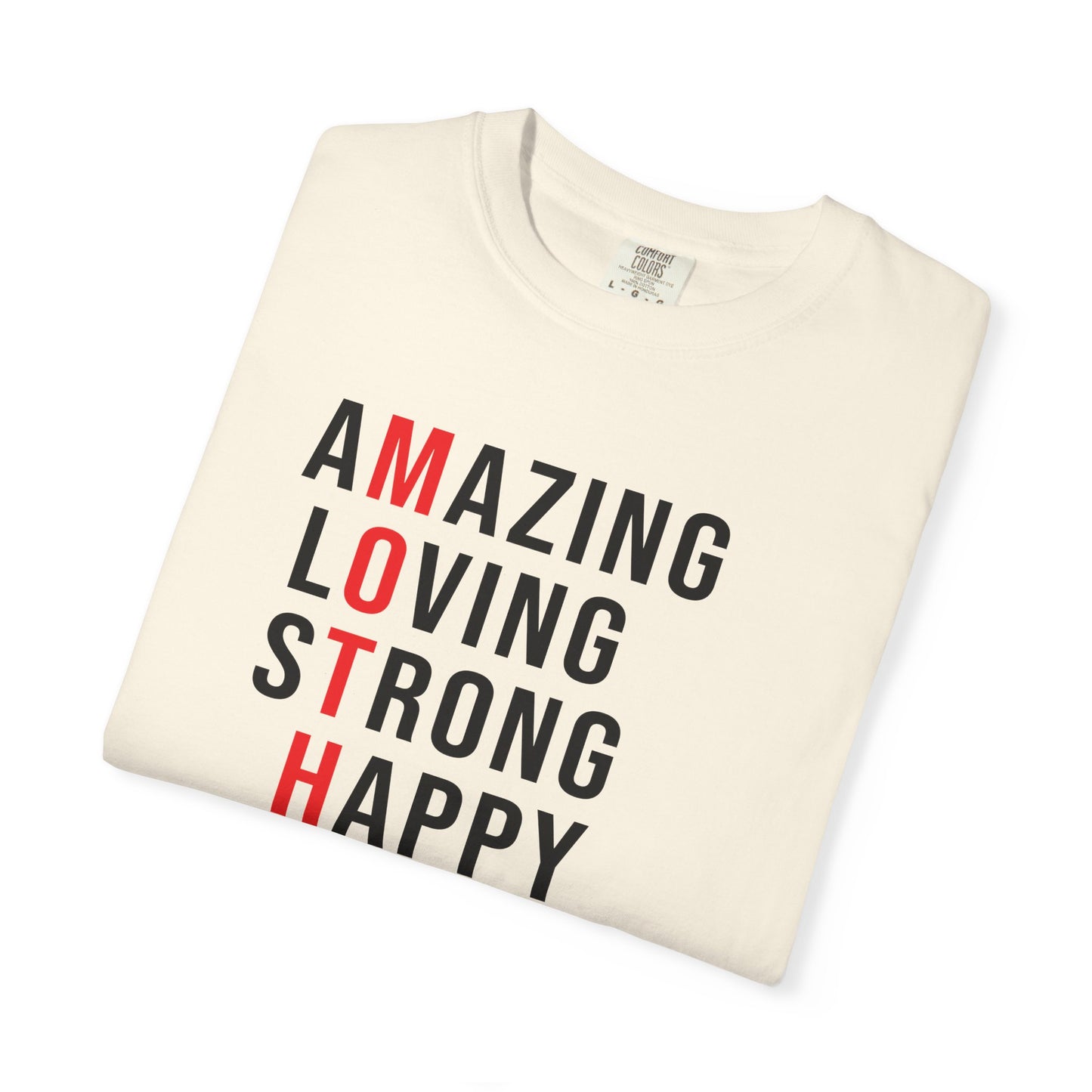 Mom T-shirt Mother's Day Mama Tee Unisex Comfort Colors Garment-Dyed Cotton h14
