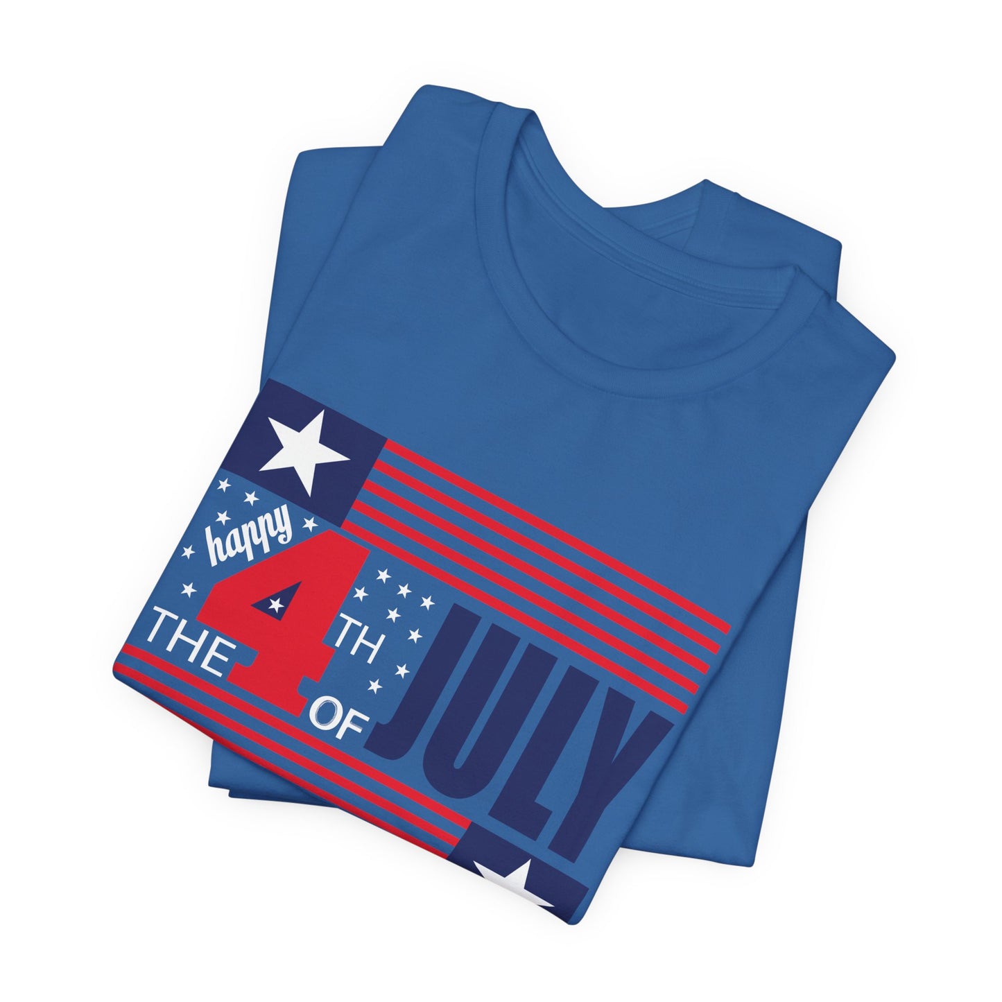 4th of July Flag Independence Day Graphic Unisex Cotton T-Shirt 014