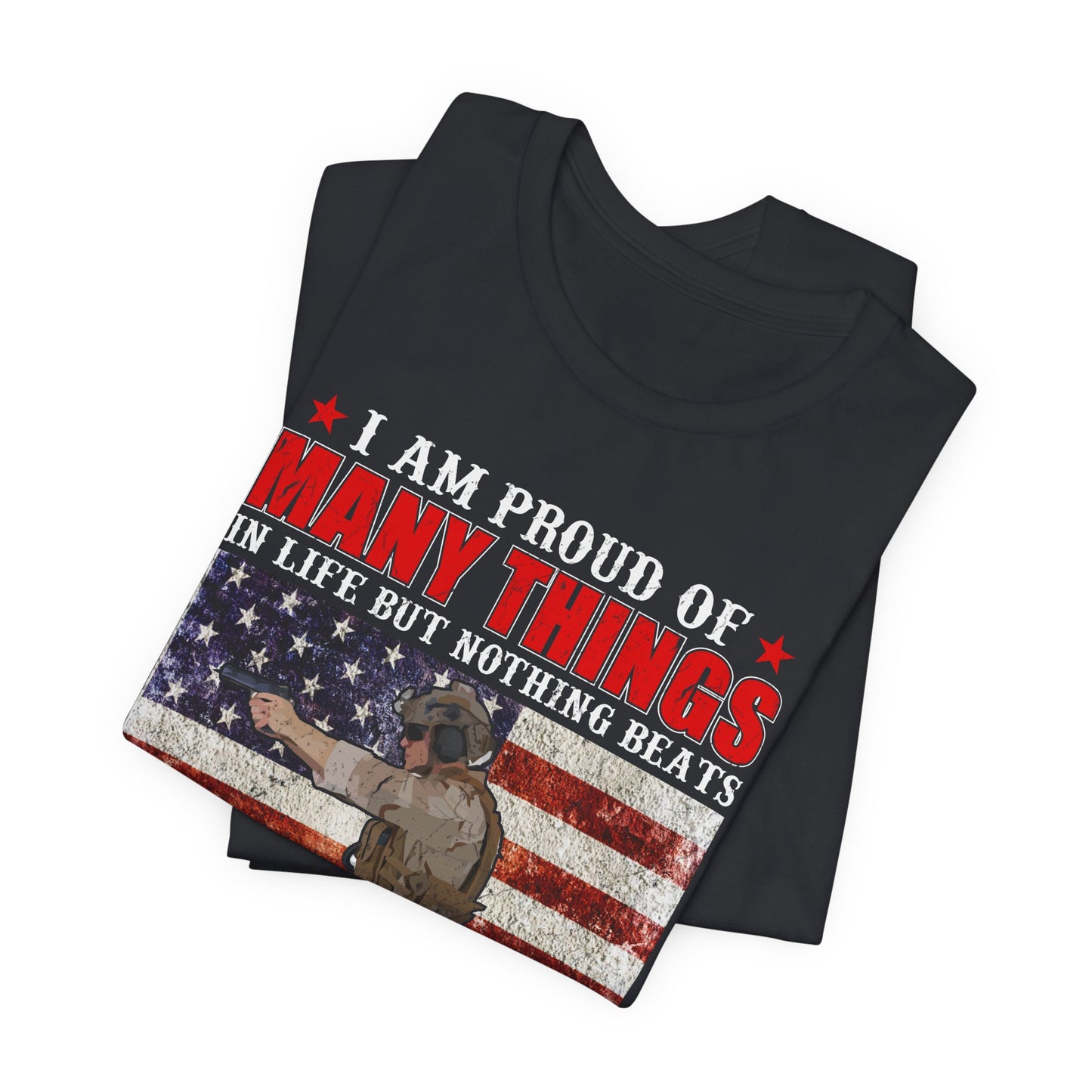 Veteran's Daughter T-Shirt American Flag Military Proud  Unisex Cotton Tee v28