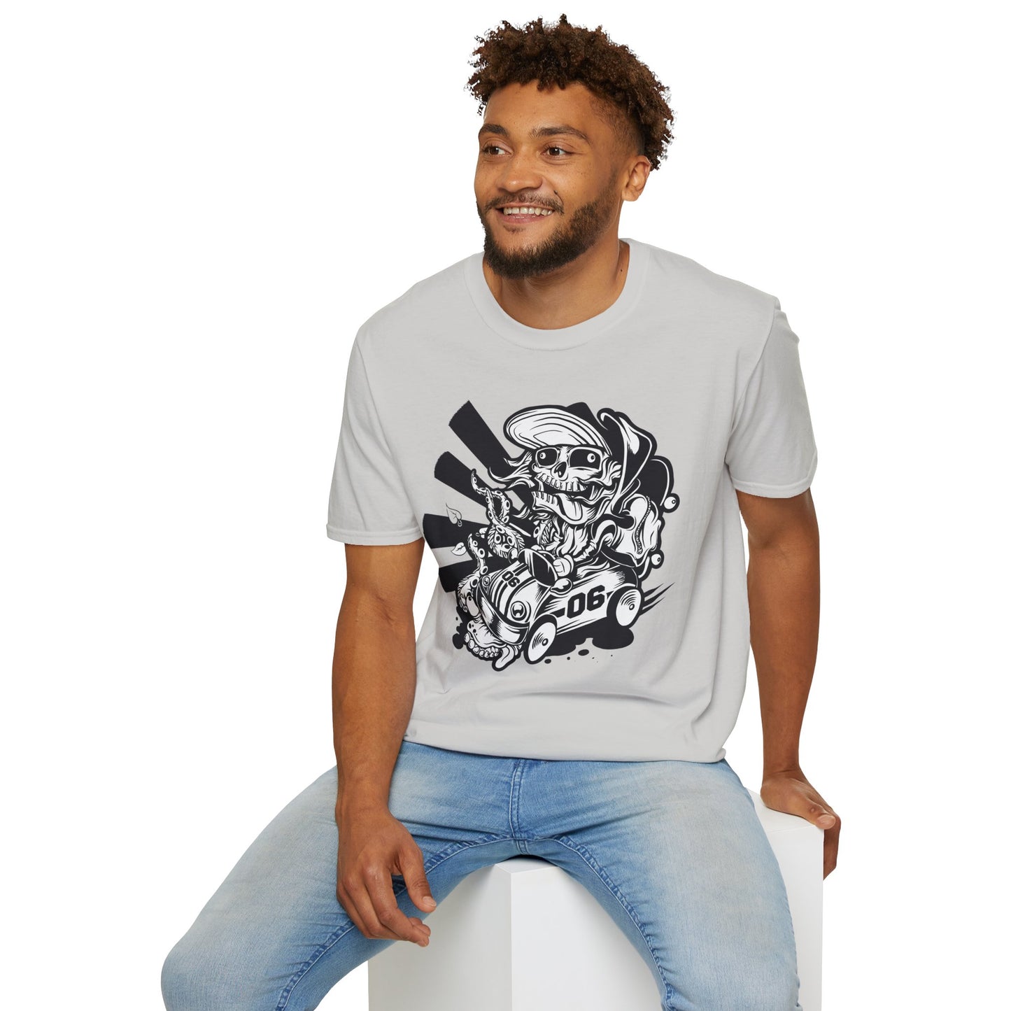 Cartoon Animation T Shirt Unisex Softstyle 64000 Cotton Tee With Fun Art Design Graphics