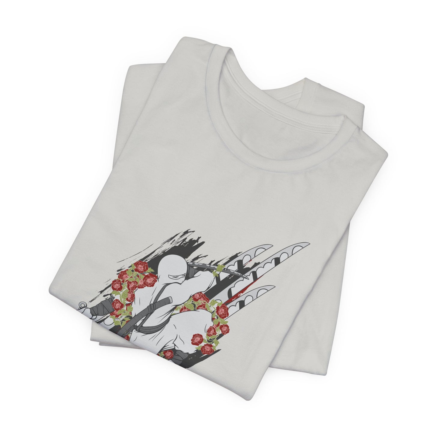 Ninja Samurai Artwork Graphic Unisex Cotton T-Shirt r5