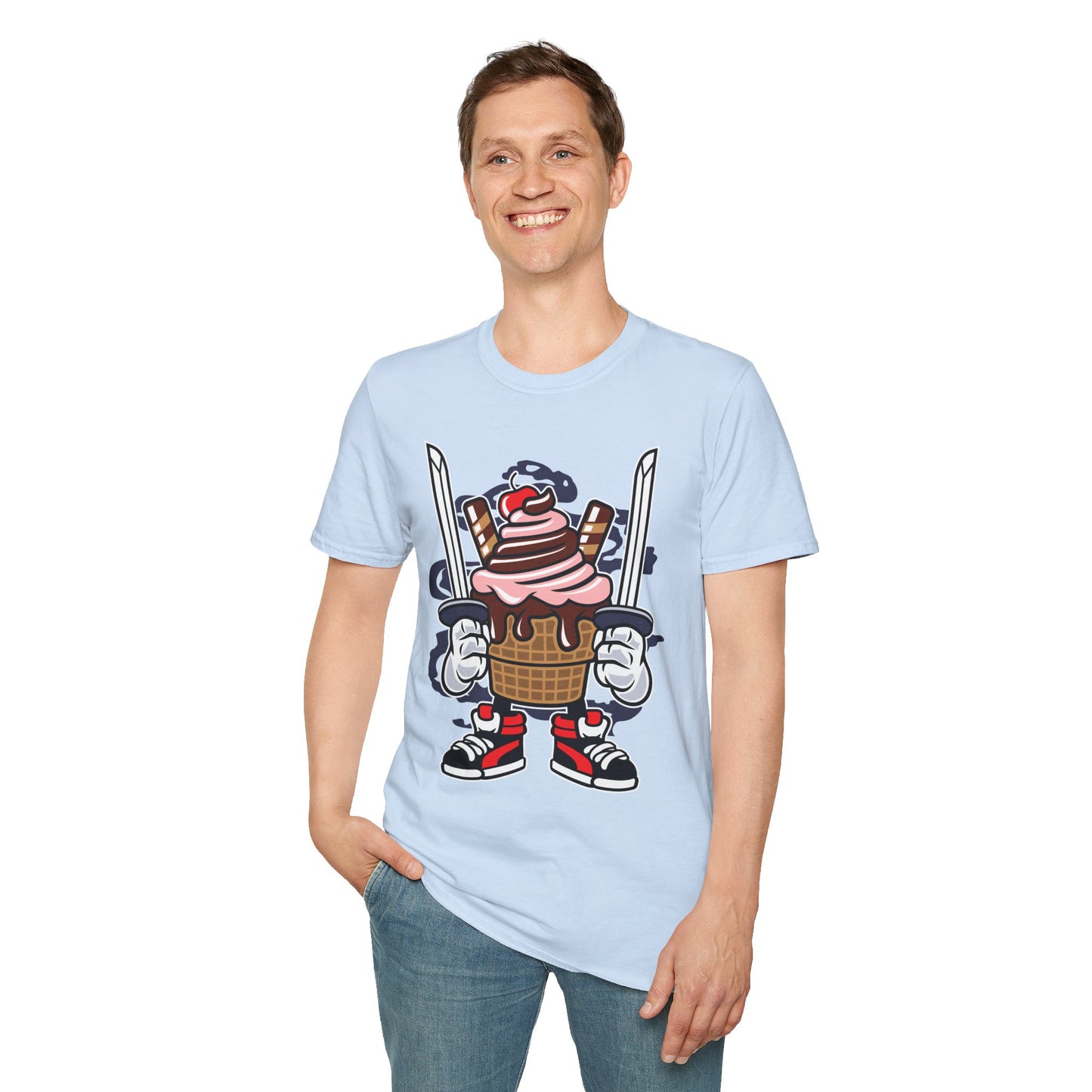 Cartoon T Shirt Unisex Animation Tee Funny Tee Gildan Softstyle 64000 Ring Spun Cotton 99