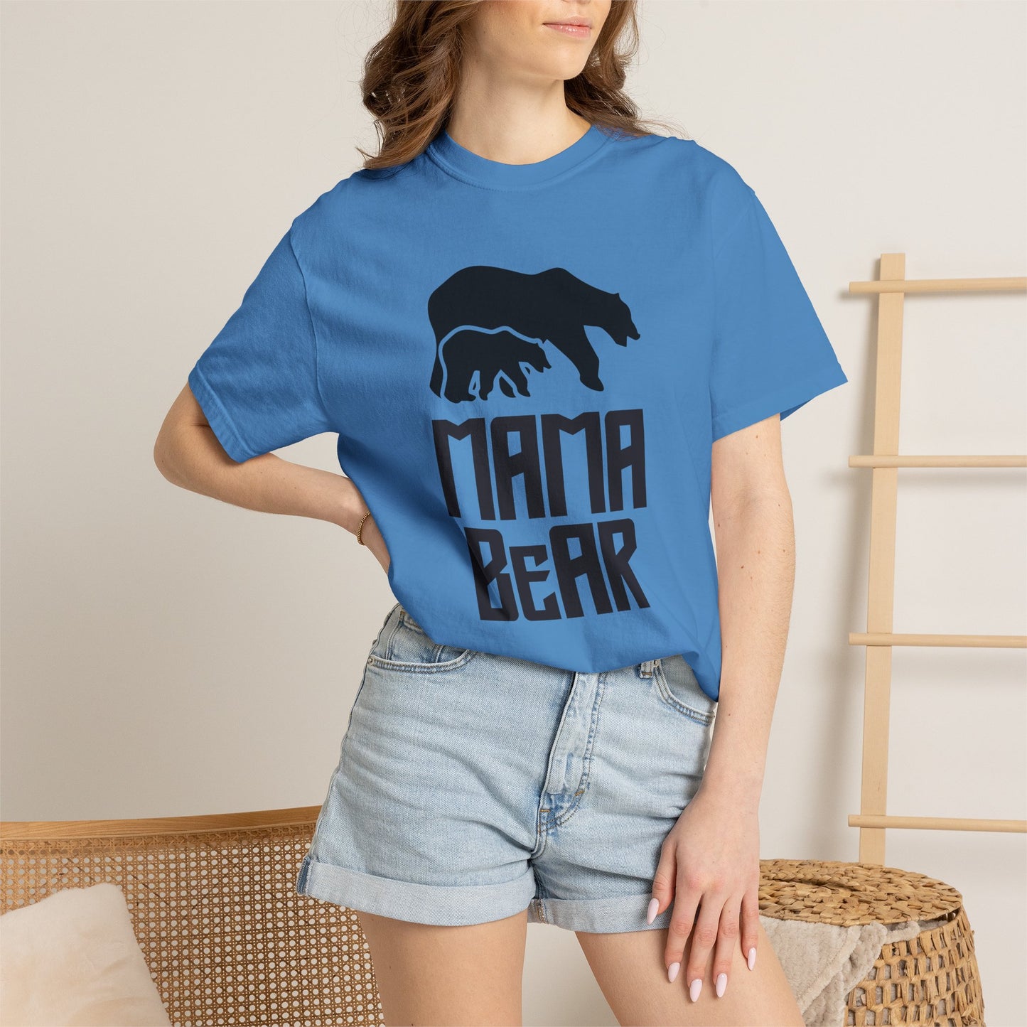 Mama Bear Mom T-shirt Mother's Day Mama Tee Unisex Comfort Colors Garment-Dyed Cotton h12