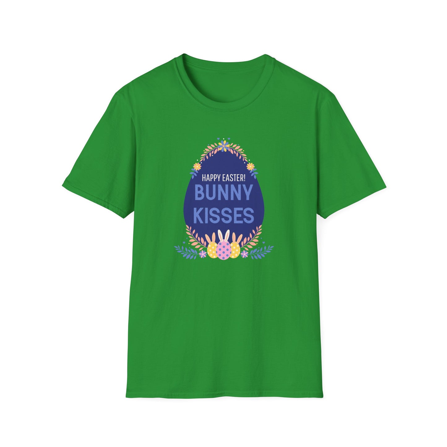Easter Bunny Kisses T-Shirt, Tee Shirt with Easter Signature, T Shirt with Easter Prints, Tee Shirt with Easter Design - 3