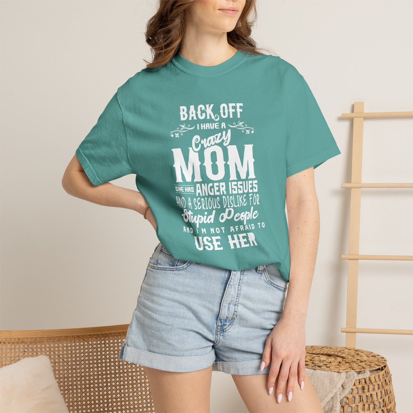 Mom T-shirt Mother's Day Mama Tee Unisex Comfort Colors Garment-Dyed Cotton h34