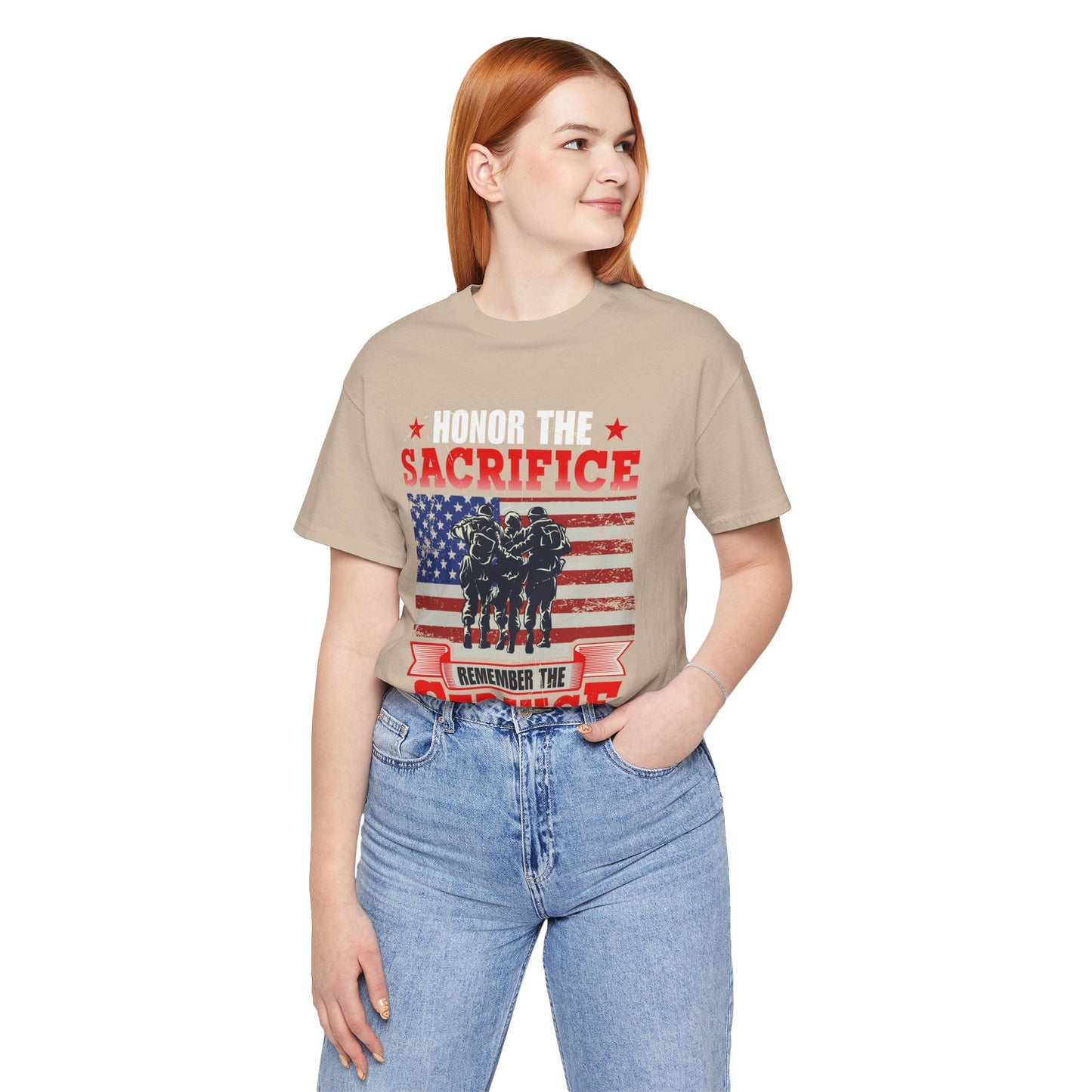 American Flag Graphic Unisex Cotton T-Shirt v24