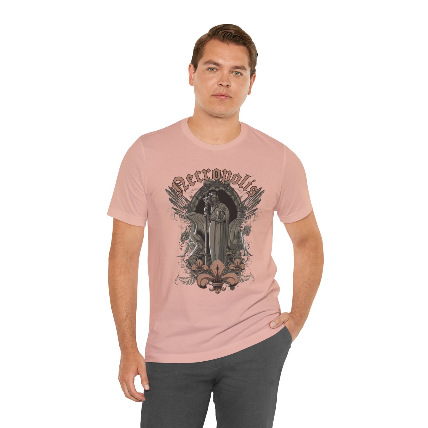 Gothic Skull Graphic Unisex Cotton T-Shirt r7