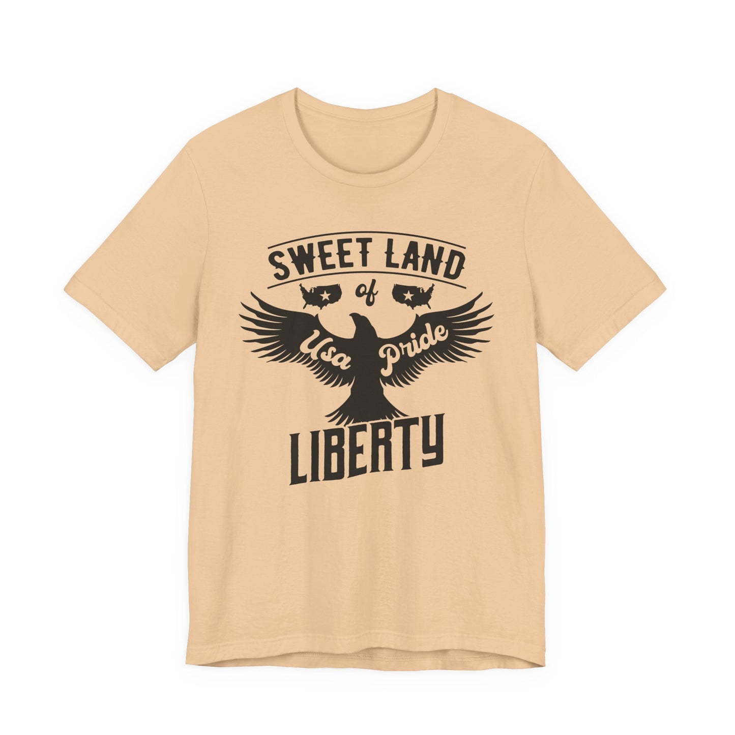 Liberty Eagle Graphic Unisex Cotton T-Shirt a4