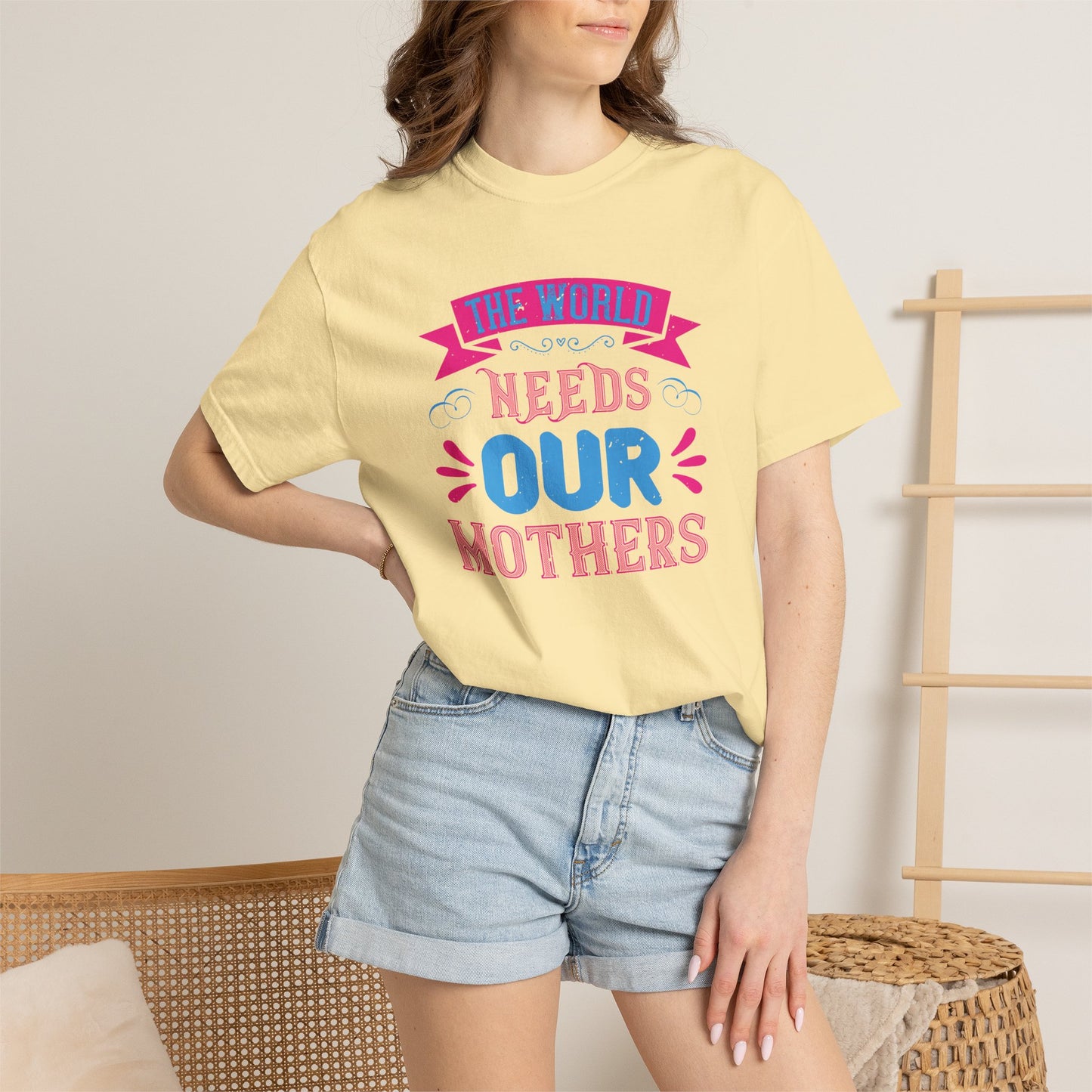 Mom T-shirt Mother Day Mama Tee Unisex Comfort Colors Garment-Dyed Cotton h95