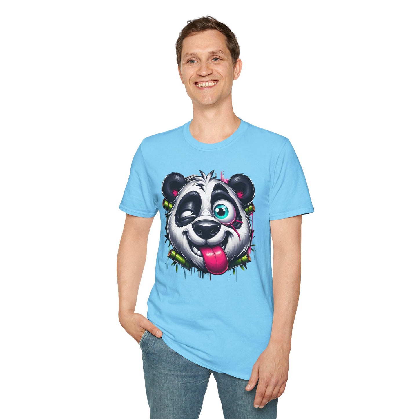 Animals Tees, Funny Animals Shirt, T Shirts with Funny Animals, T-Shirt with Panda, Panda Tees