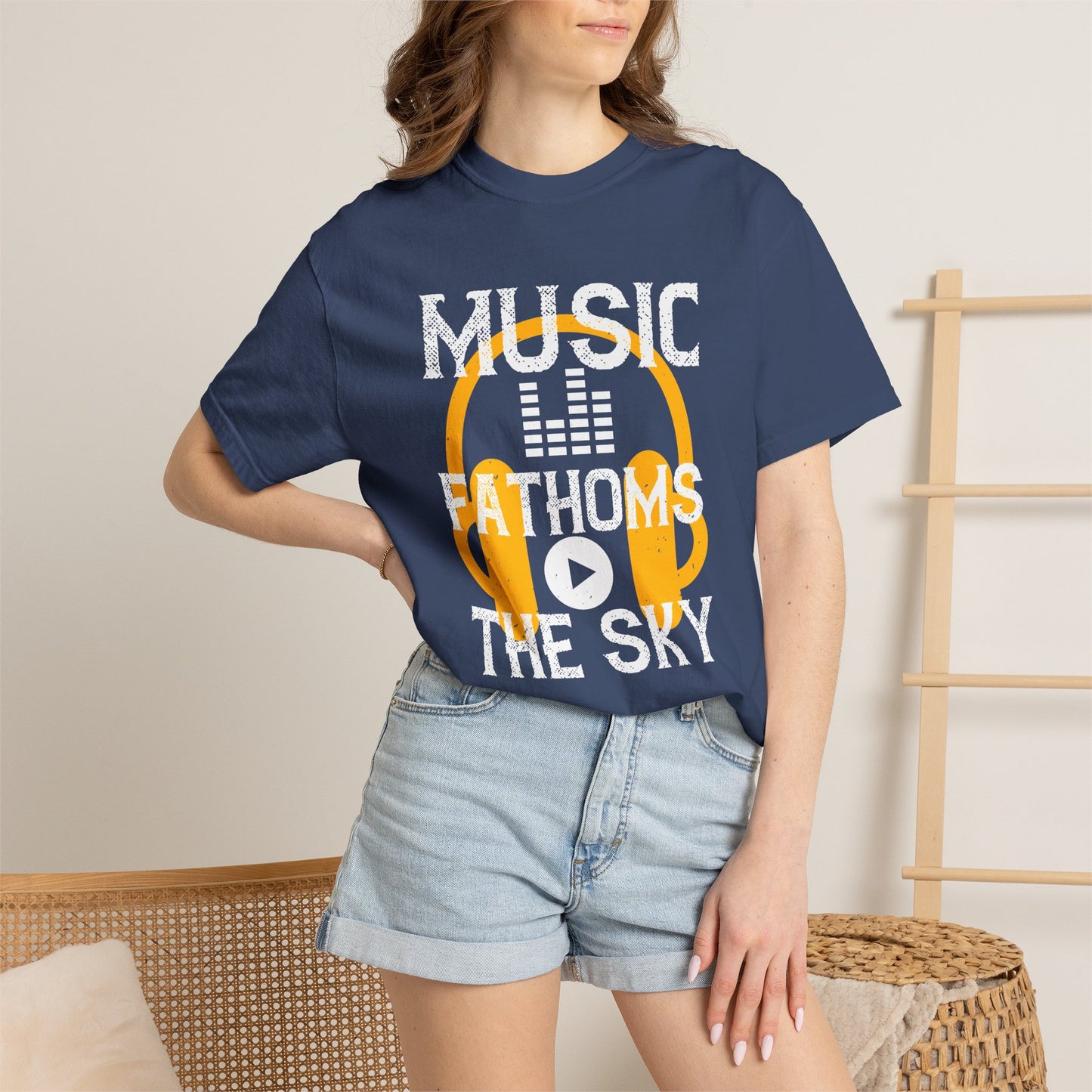 Music Graphic Design Unisex Cotton T-shirt m24