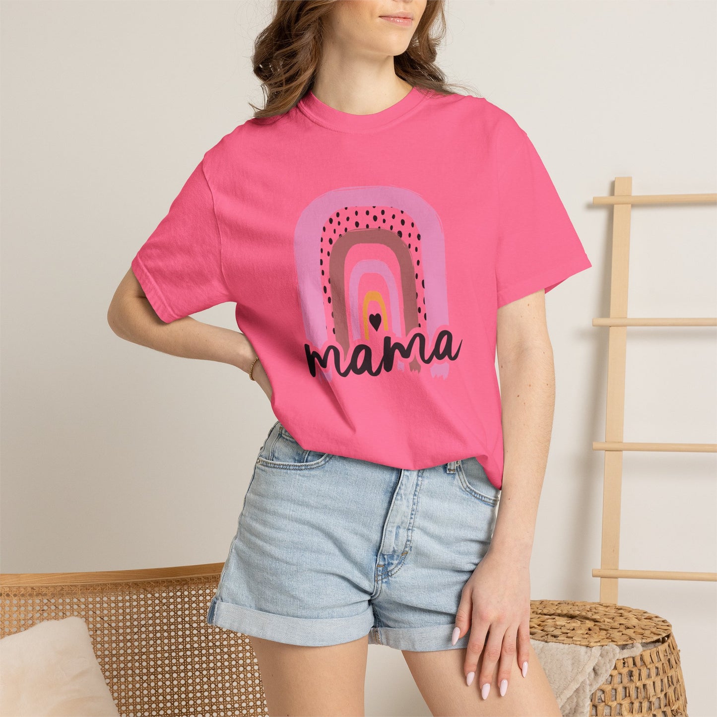 Mom T-shirt Mother's Day Mama Tee Unisex Comfort Colors Garment-Dyed Cotton h24