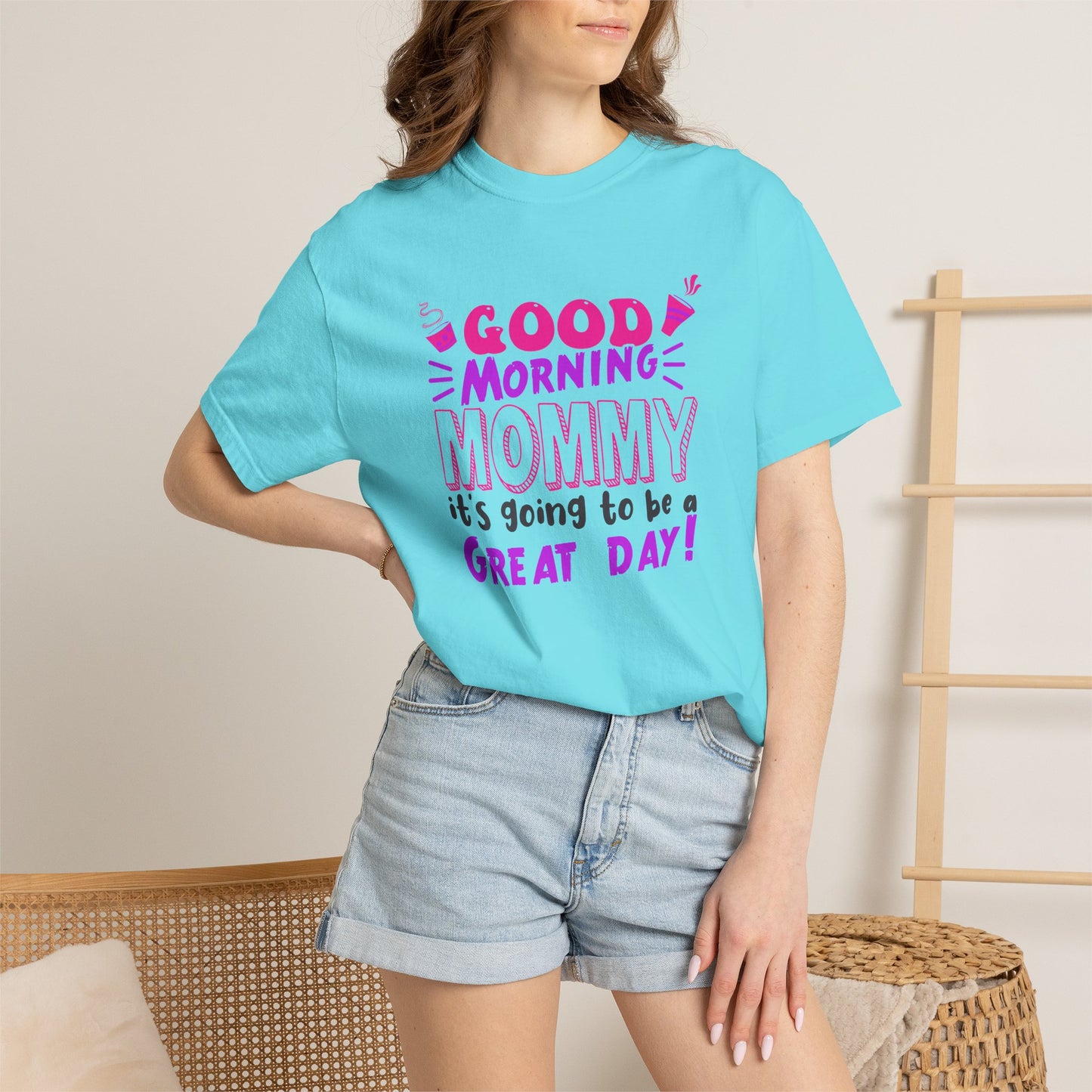 Mom T-shirt Mother's Day Mama Tee Unisex Comfort Colors Garment-Dyed Cotton h41