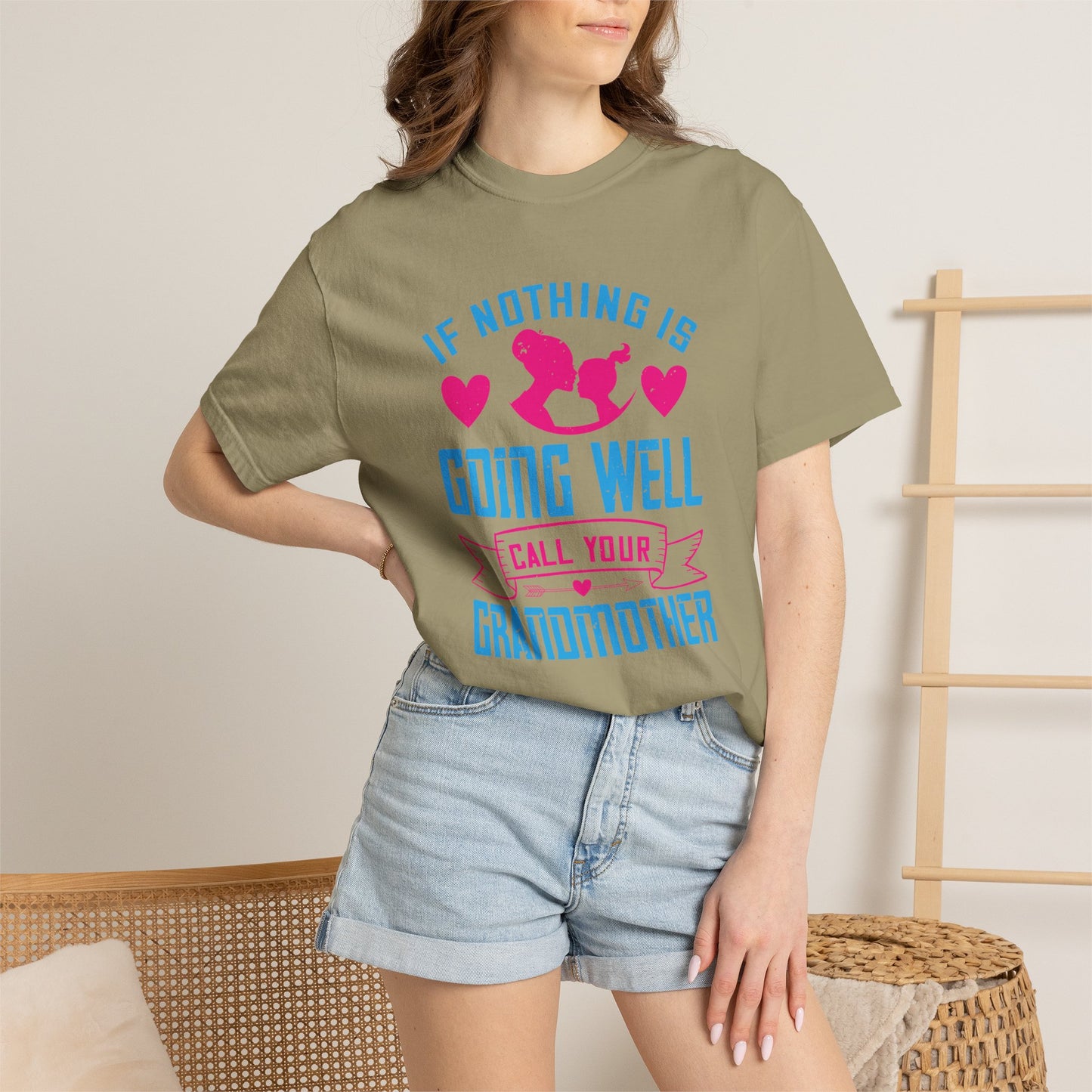 Grandma T-shirt Mother Day Mama Tee Unisex Comfort Colors Garment-Dyed Cotton h76