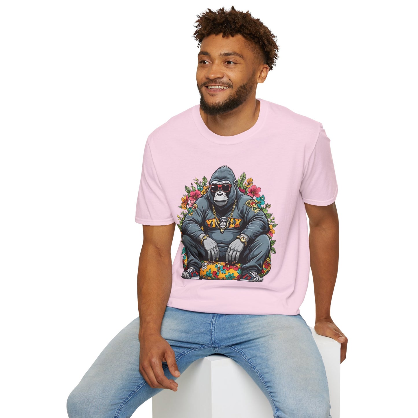 Animals Tees, Funny Animals Shirt, T Shirts with Funny Animals, T-Shirt with Gorilla, Monkey Tees