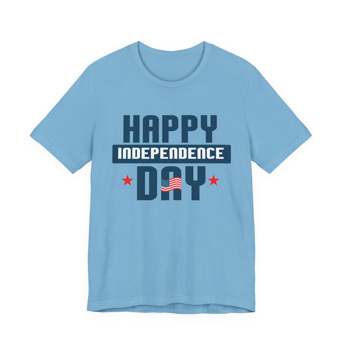 Happy Independence Day Graphic Unisex Cotton T-Shirt 017